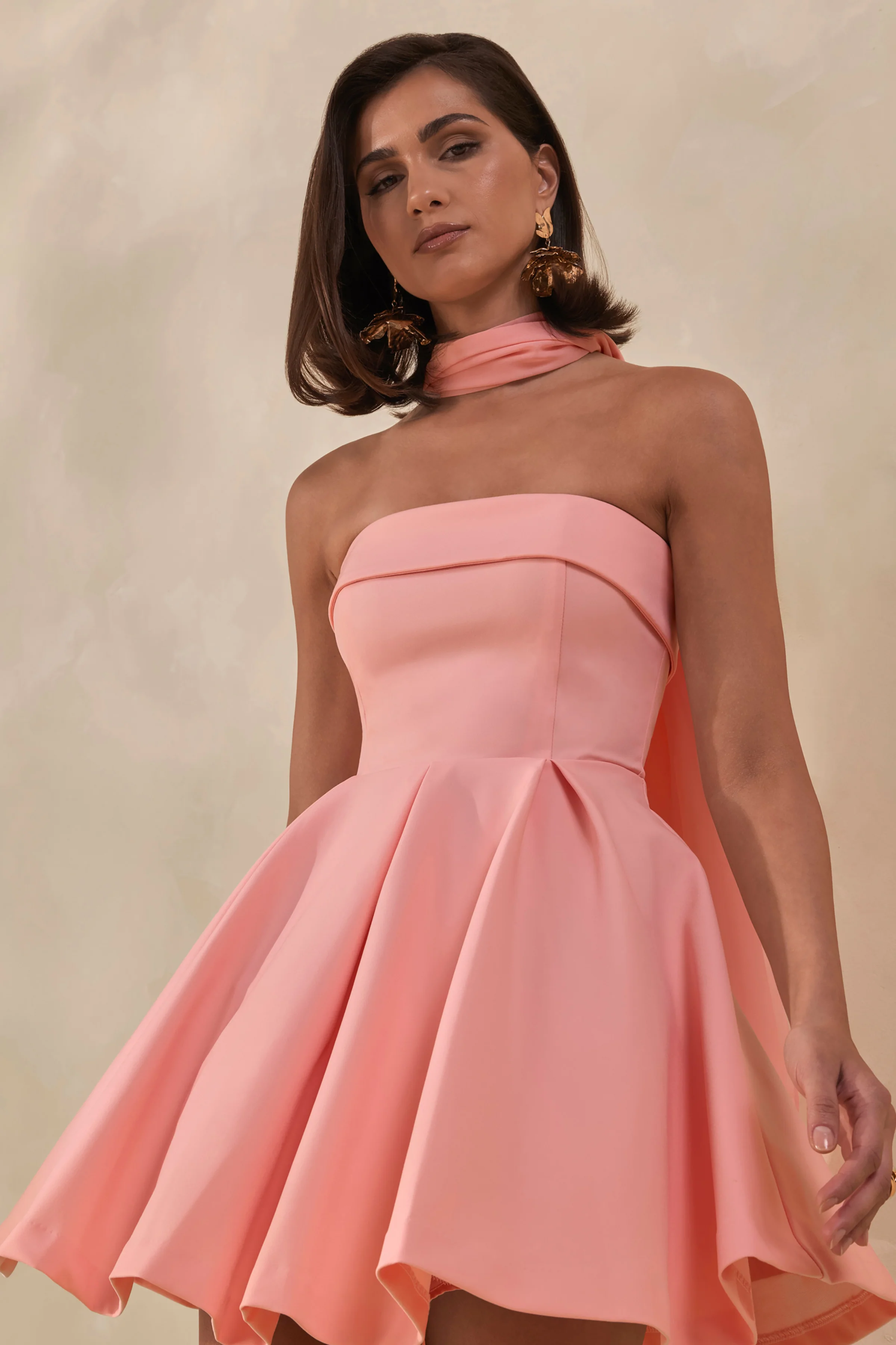 Bruna | Light Pink Chiffon Scarf - luluinthesky