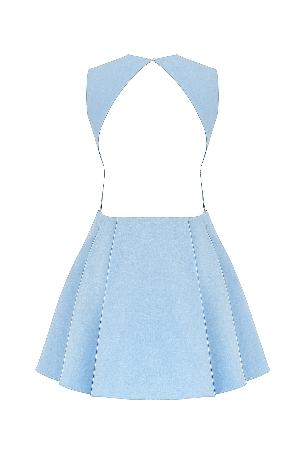Tuscan Blue Twill Mini Dress