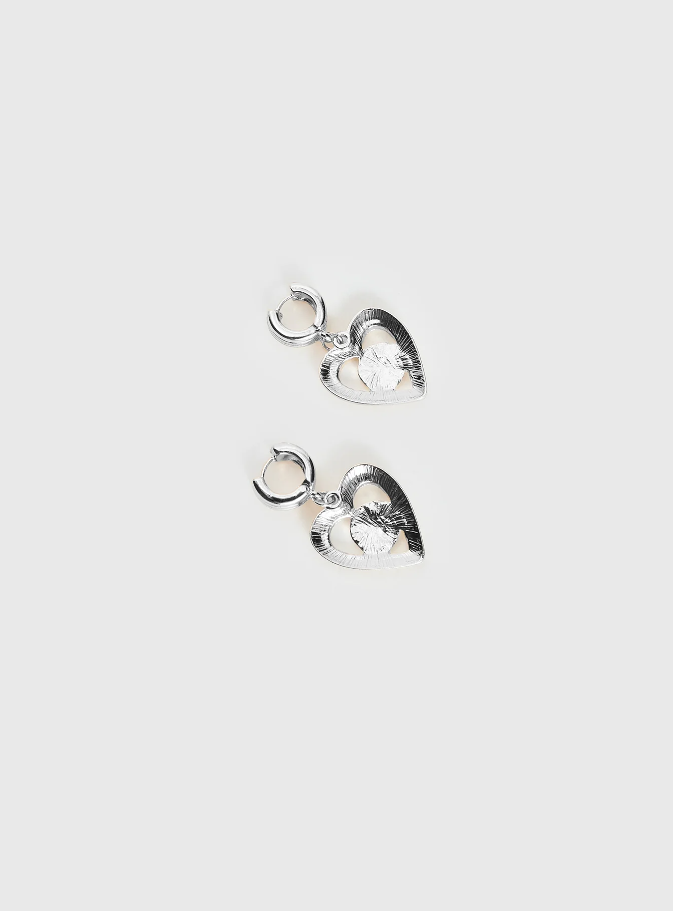 Giabella Heart Earrings Silver
