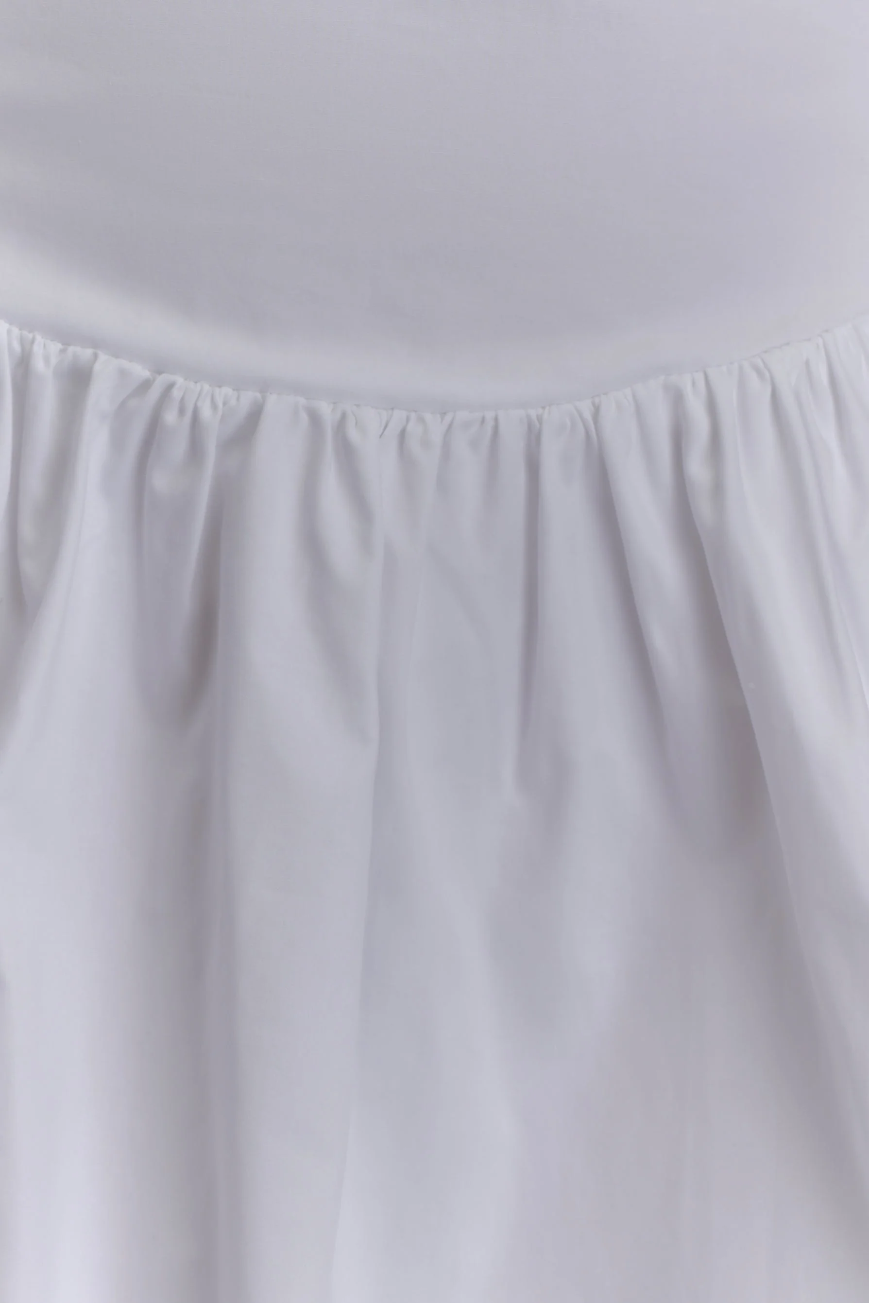 Janis Cotton Frill Mini Dress - White