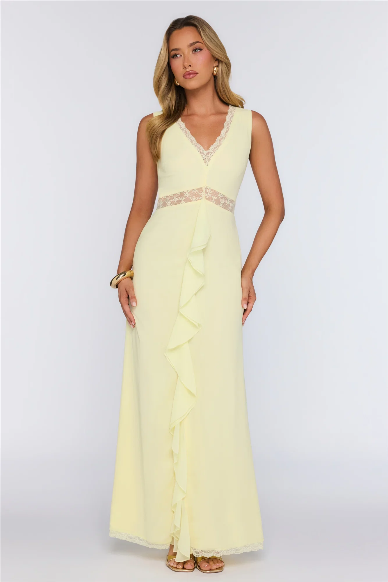 Emotional Elegance Maxi Dress Yellow