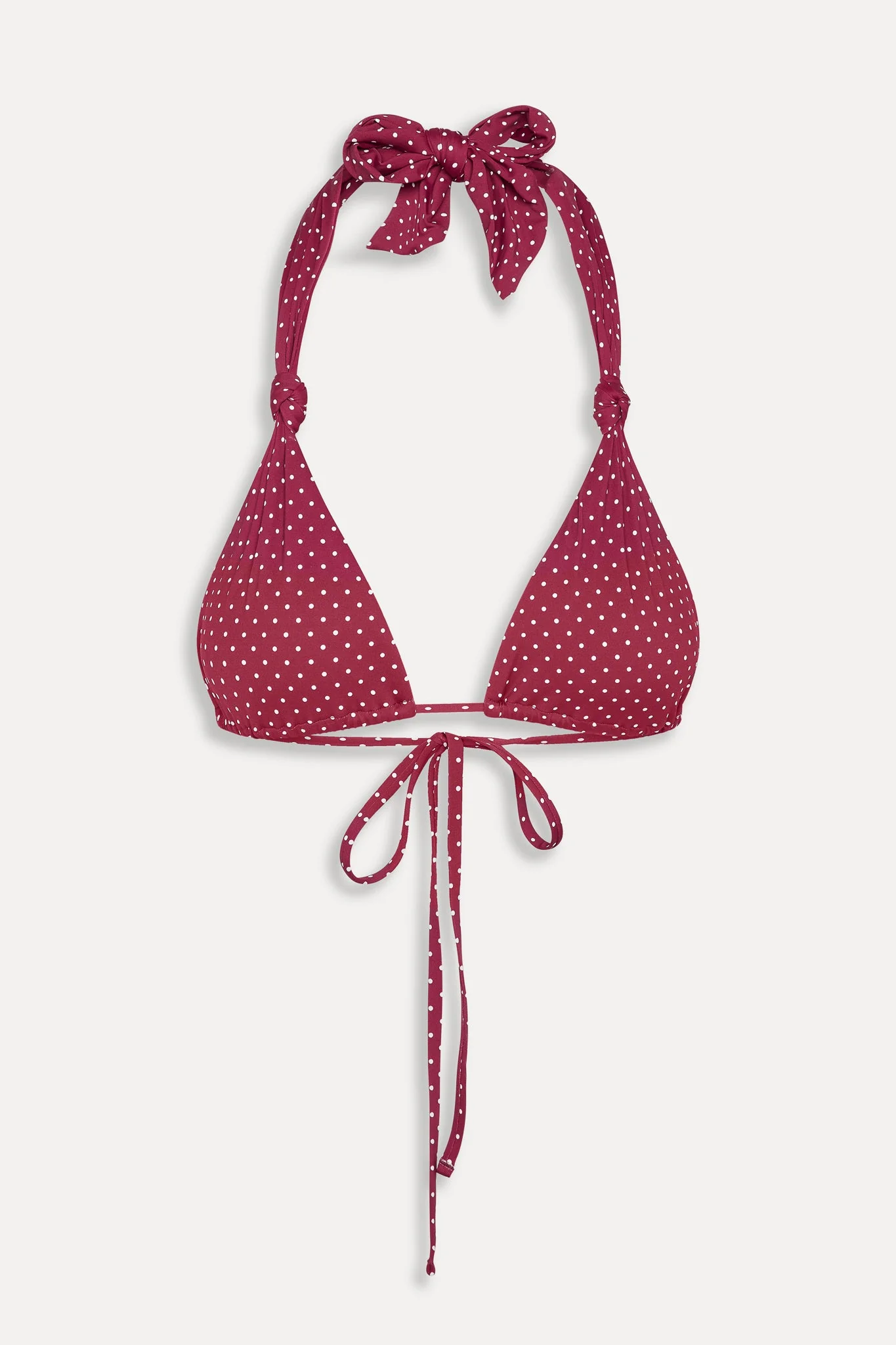 Kealy Polka Dot Bikini Top - Tuscany