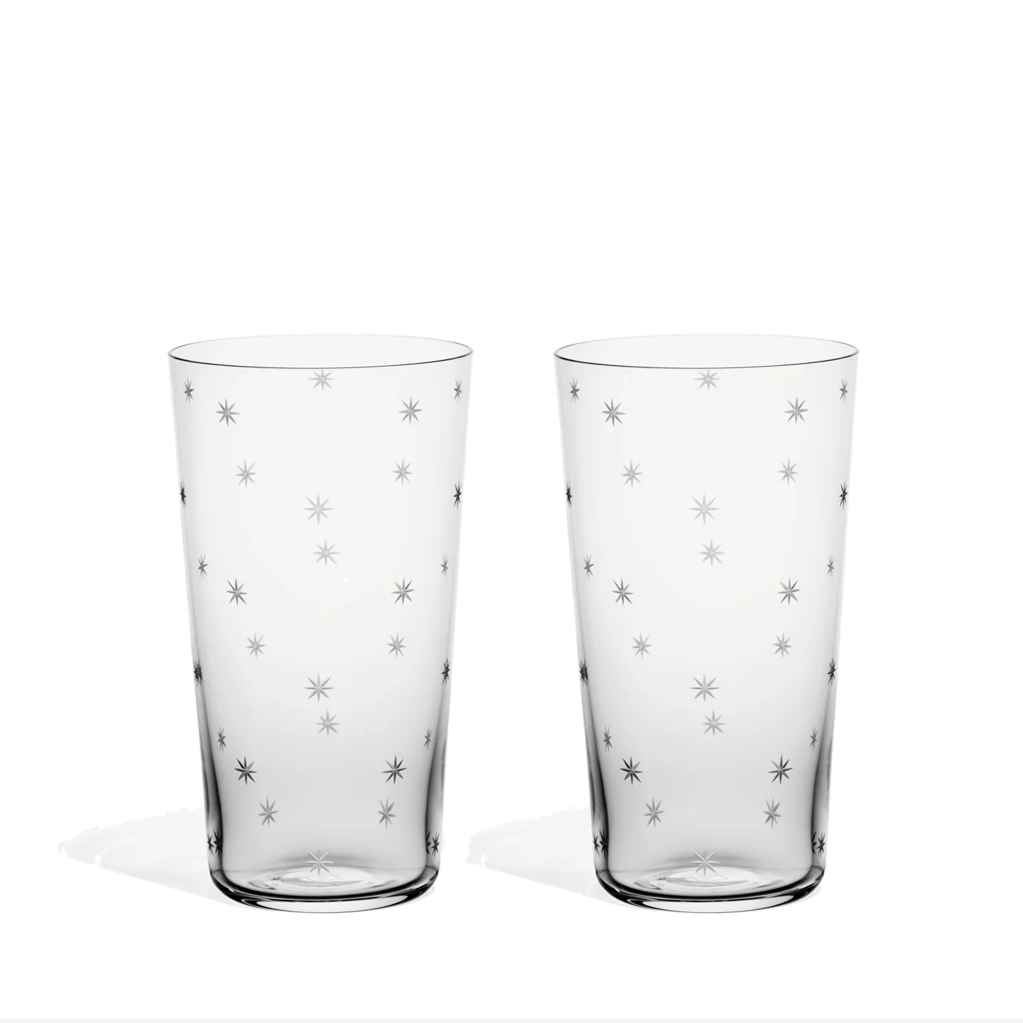 Richard Brendon Star Cut Highball Glass / Set of 2 **