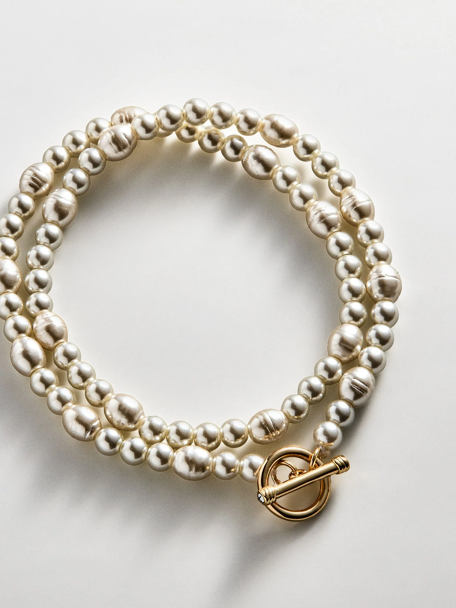 Charlotte Pearl Layered Bracelet - Pearl