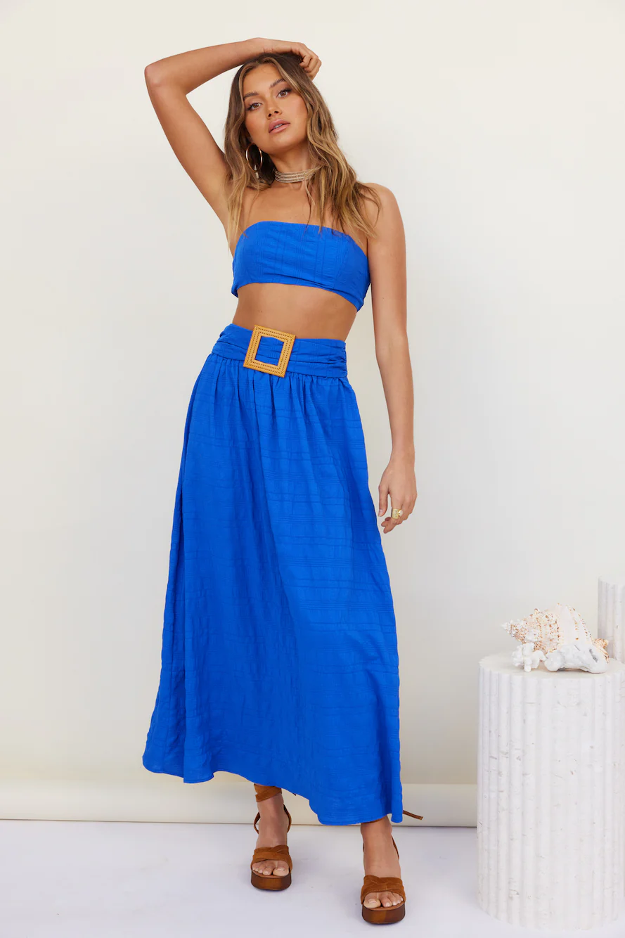 Hundred Years Crop Top Blue