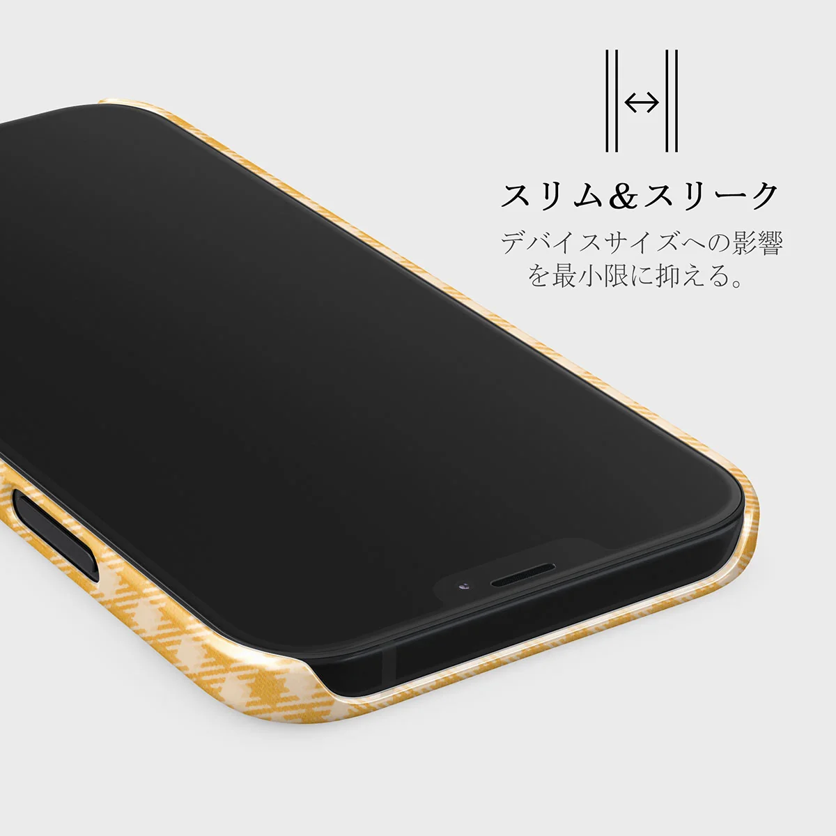 Tuscan Sun - Yellow Plaid iPhone 12 ケース