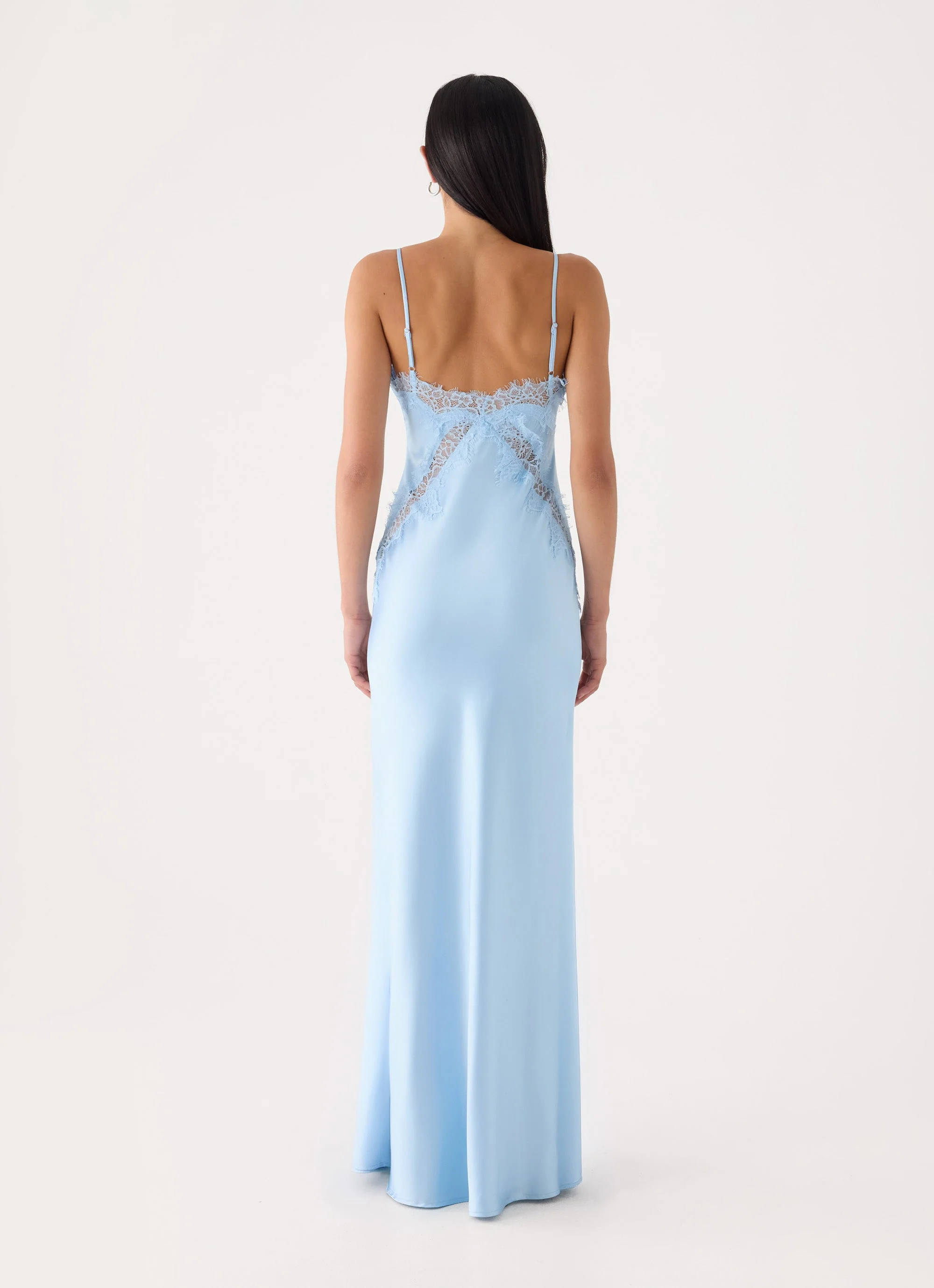 Winona Night Slip Dress - Blue - luluinthesky