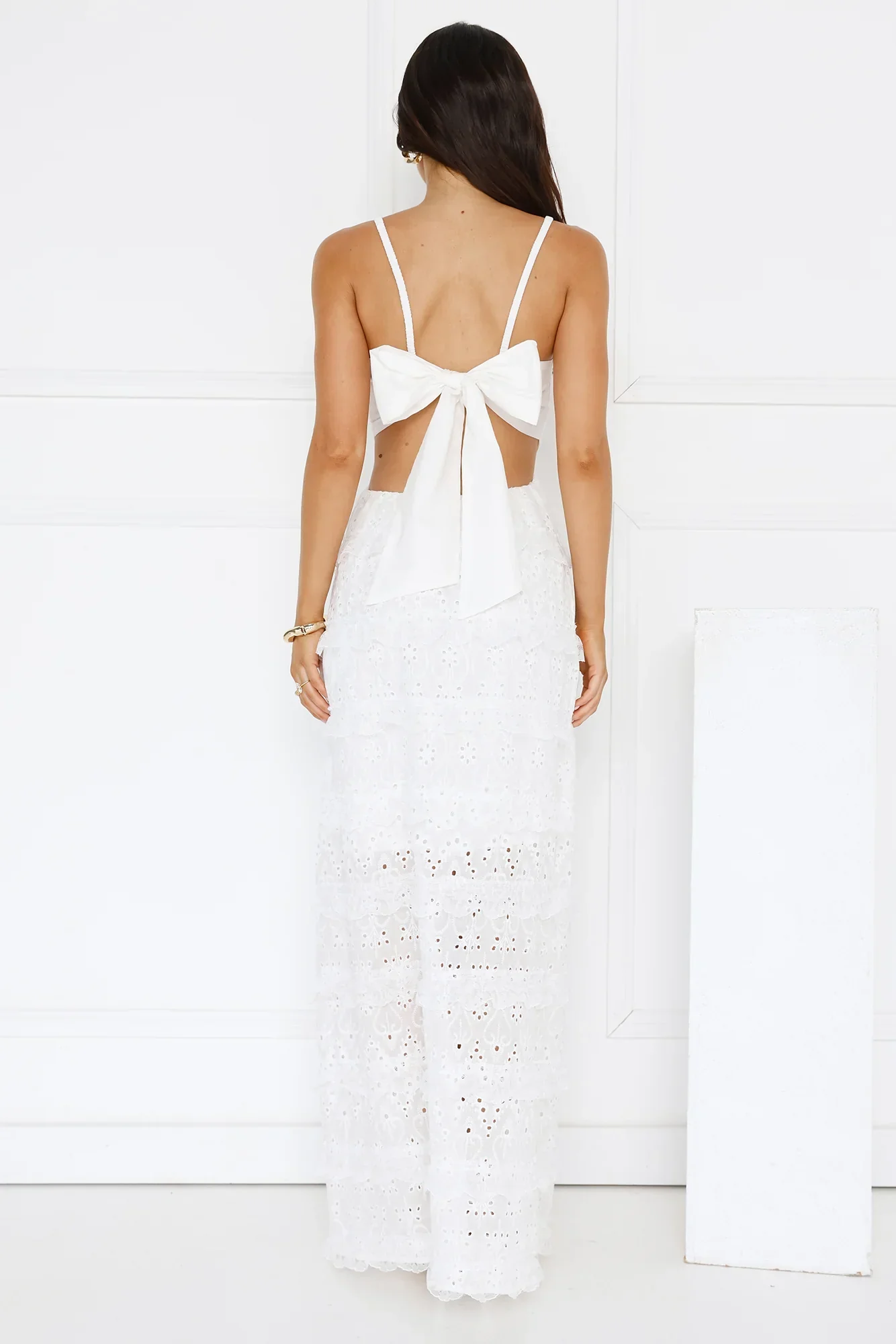 Chic Confidential Maxi Dress White