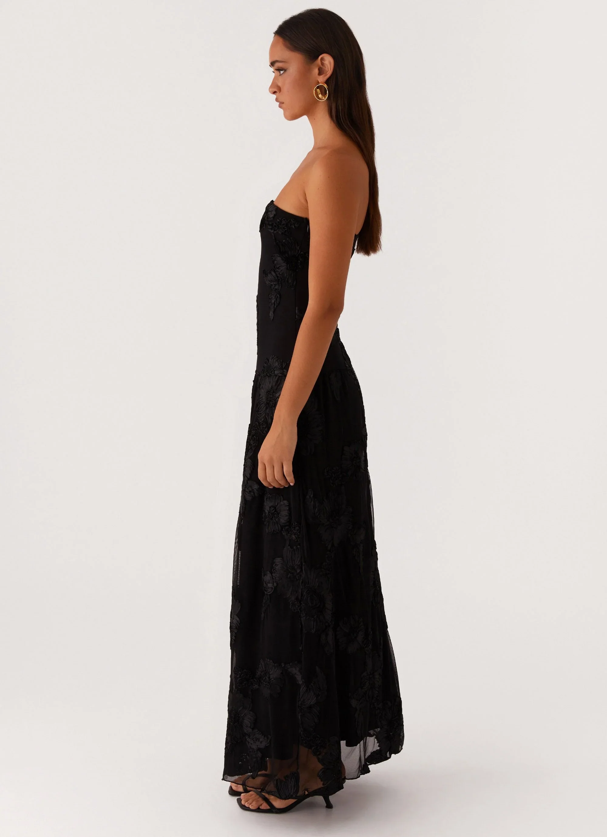 After Light Maxi Dress - Black - luluinthesky