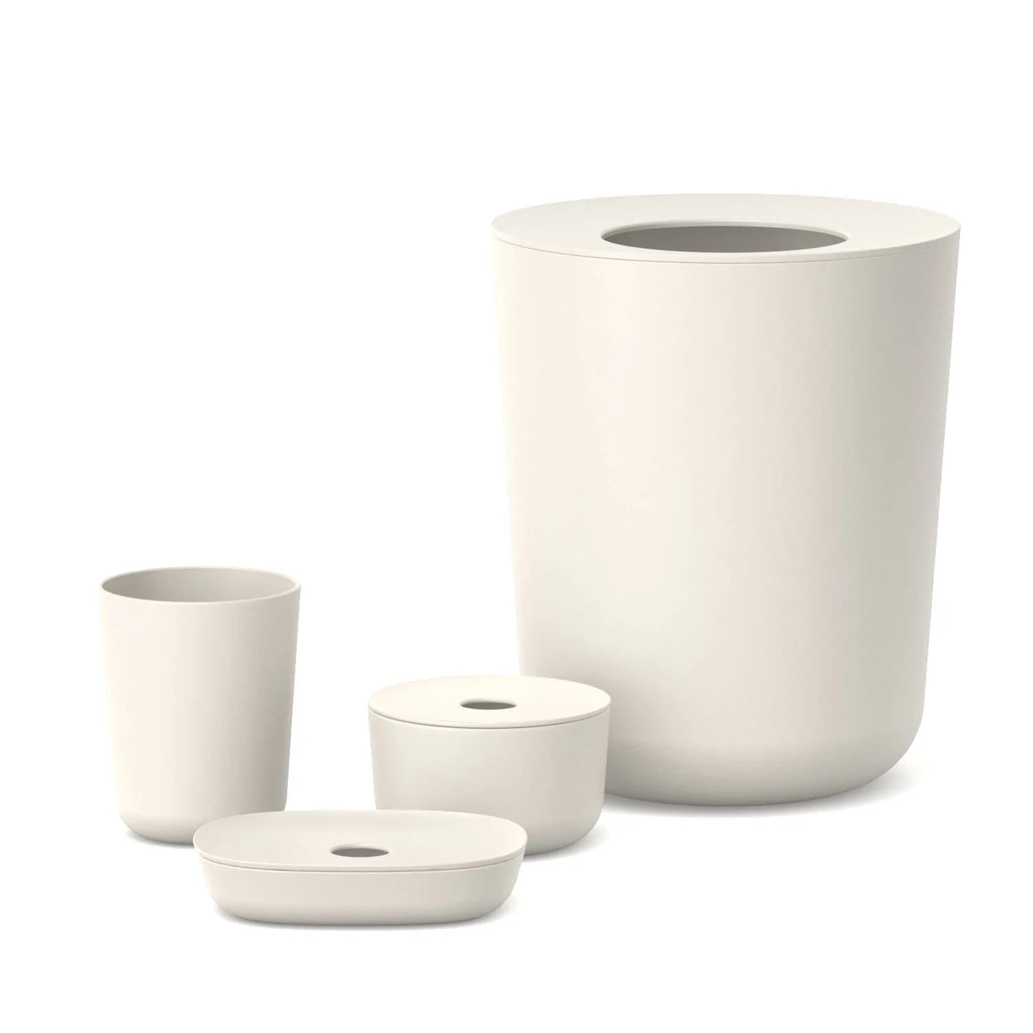 Vogeelle Bathroom Bin 6 L - Off White
