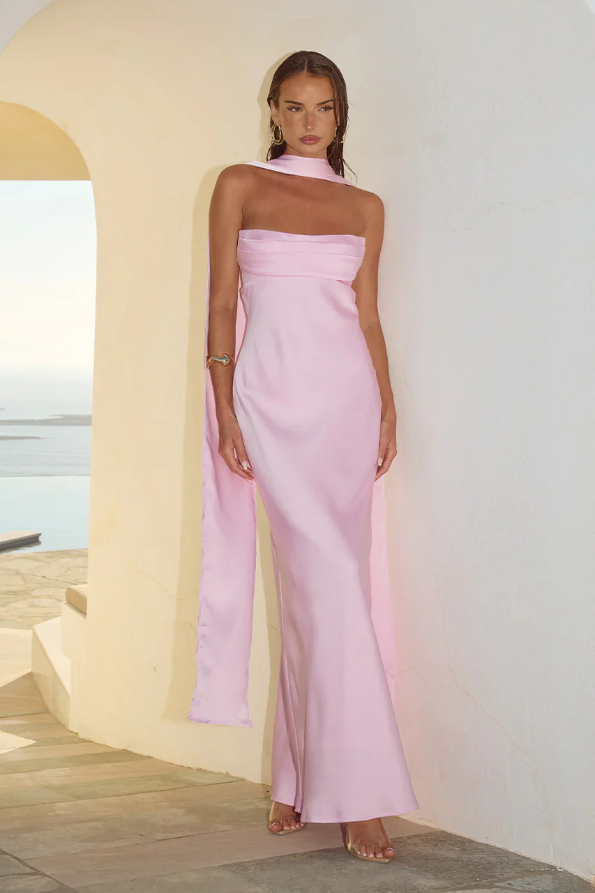 Madeleine Strapless Maxi Dress - luluinthesky