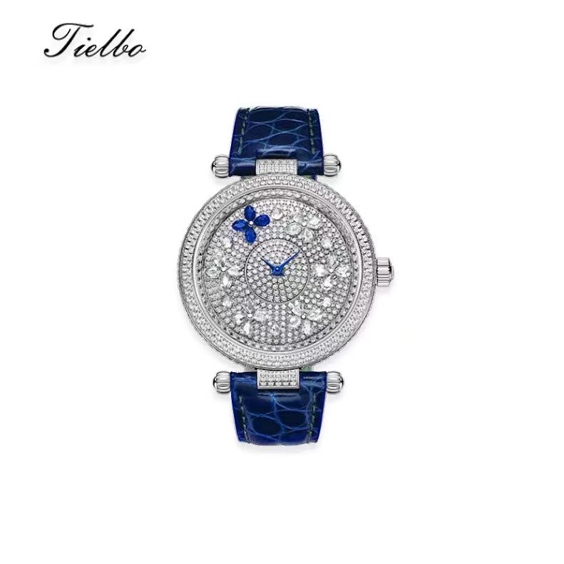 Butterfly Watch – Rotating Dial, Iced-Out, 42mm T819L