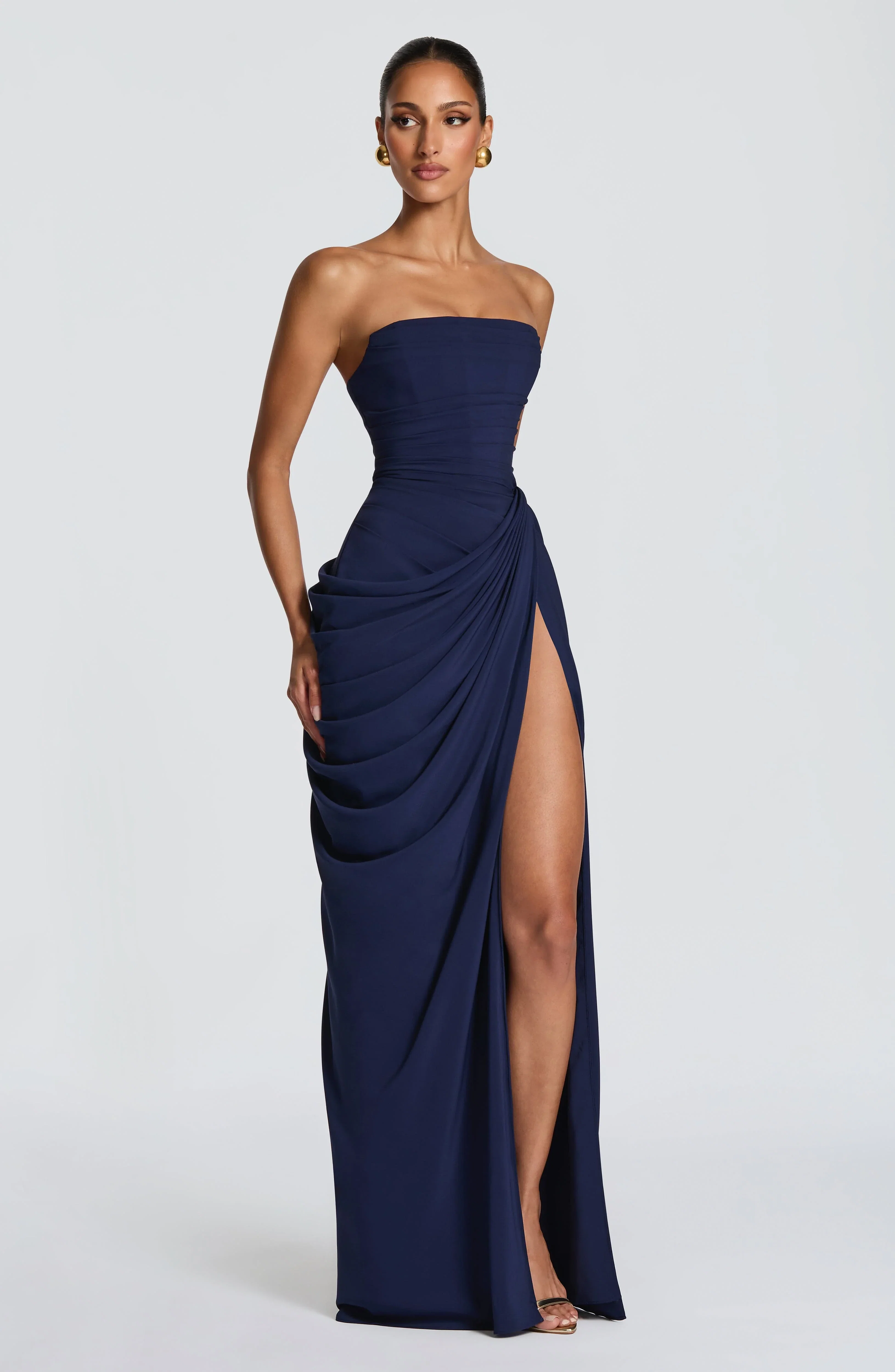 Cyra Maxi Dress - Navy - luluinthesky