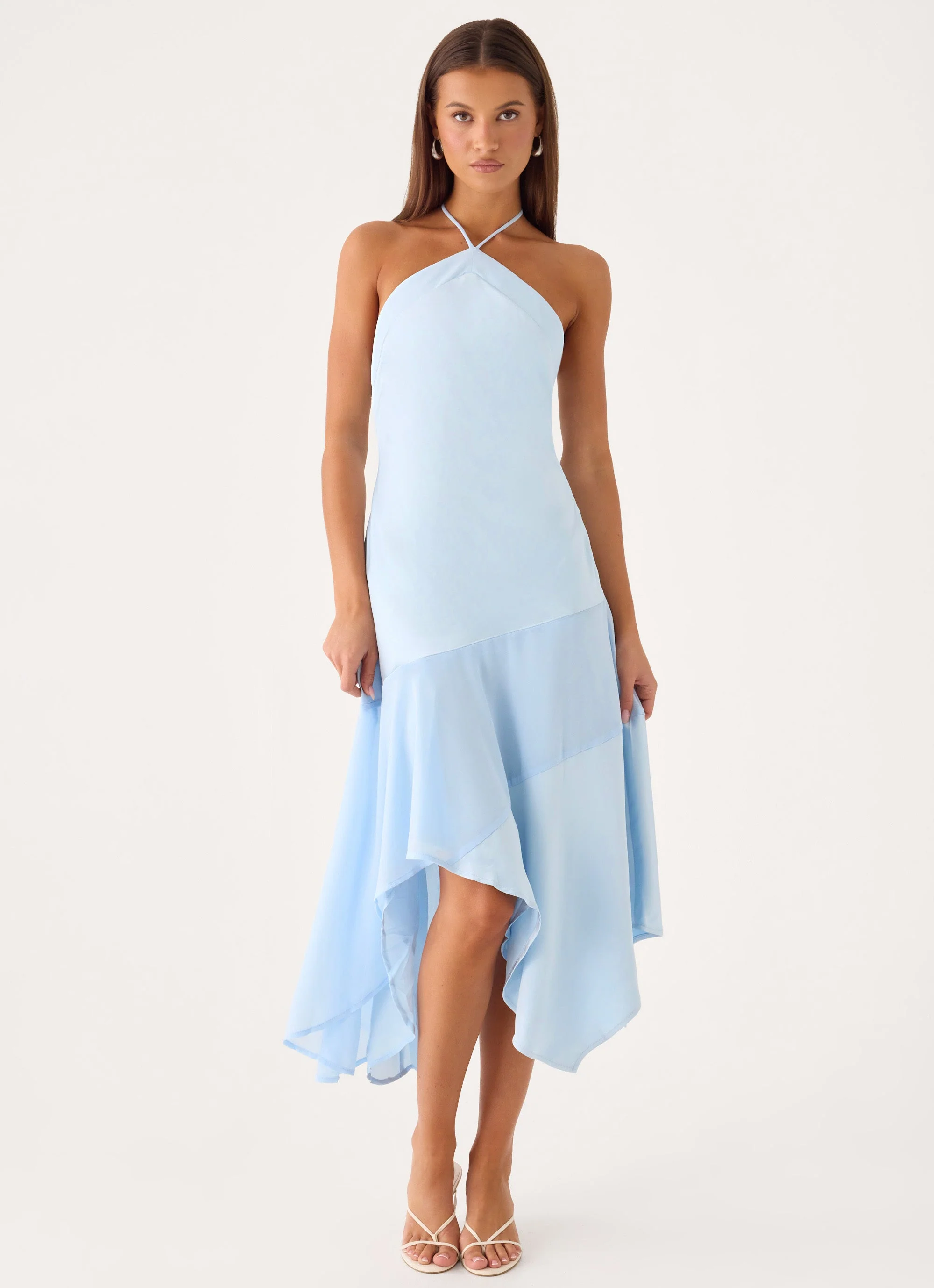 Jinli Midi Dress - Blue - luluinthesky