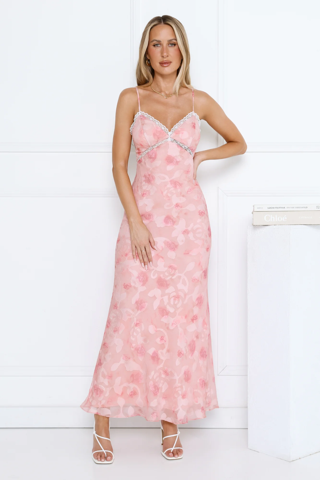 Rosewater Daydream Maxi Dress Pink