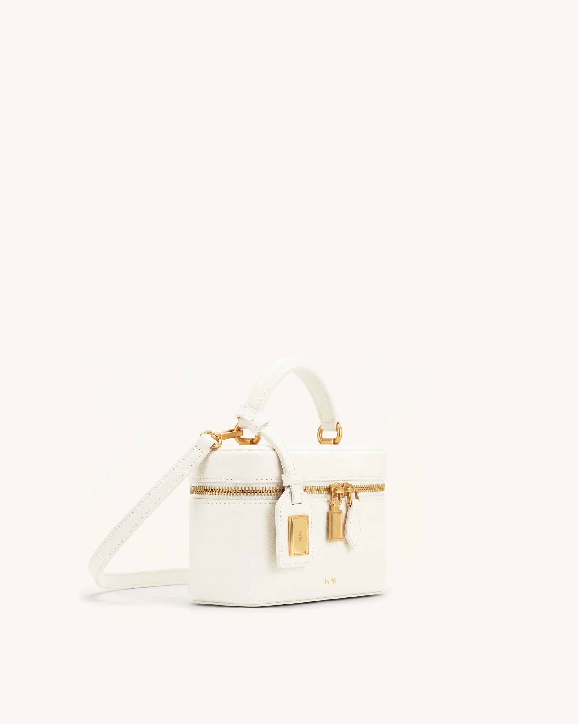 Cleo Box Shape Top Handle Bag - Off-white
