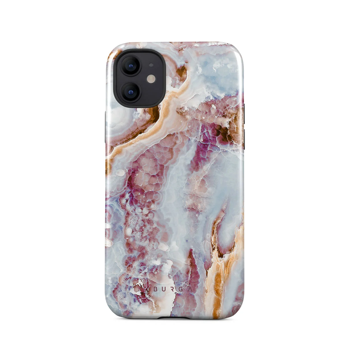 Frozen Leaves - Cute Marble iPhone 12 ケース