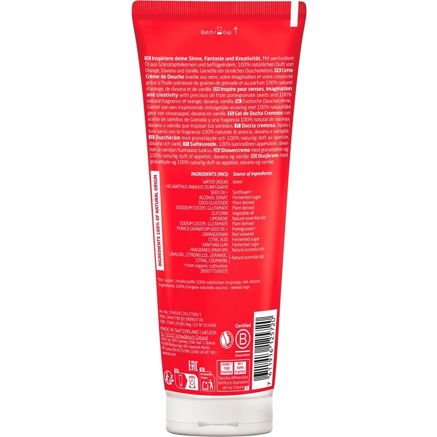WELEDA Pielęgnacja pod prysznicem Inspire Shower Cream Pomegranate
