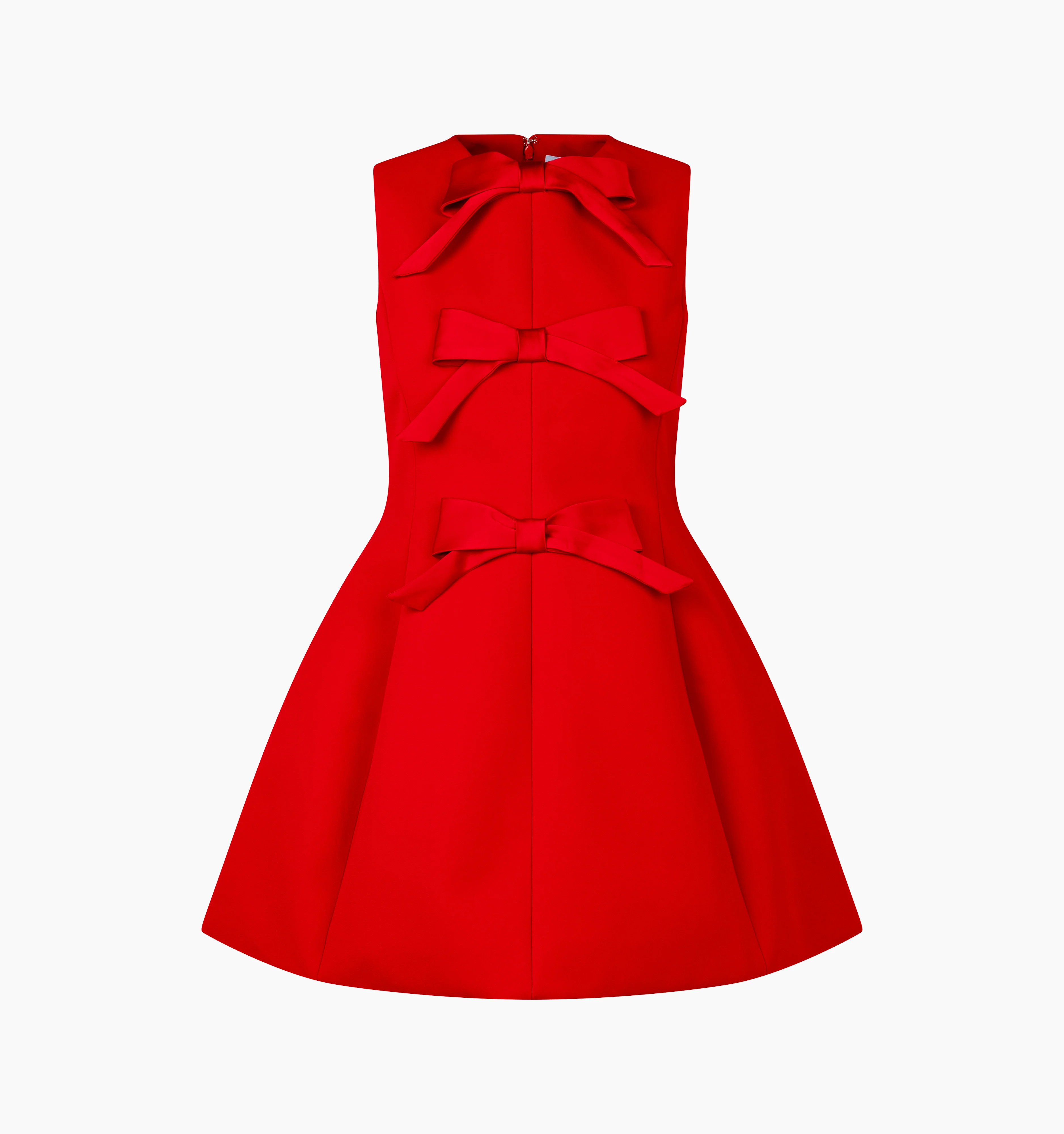 The Blythe Bow Dress - Red with Red Bows
