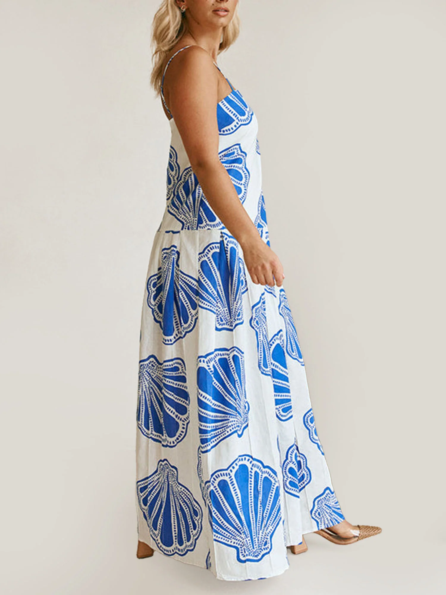 Ocean Breeze Strappy Maxi Dress
