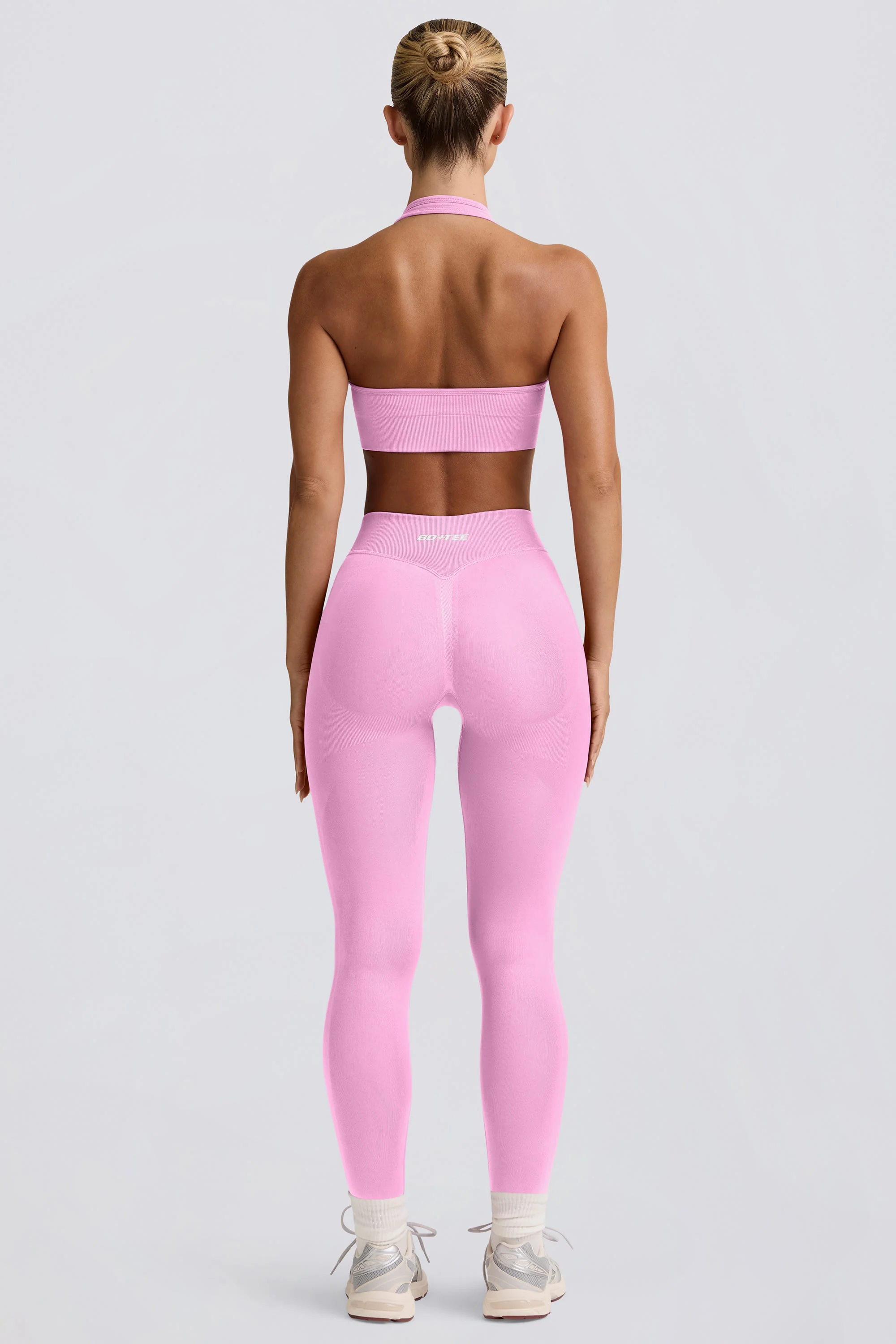 Define Luxe High-Waist Leggings in Bubblegum Pink