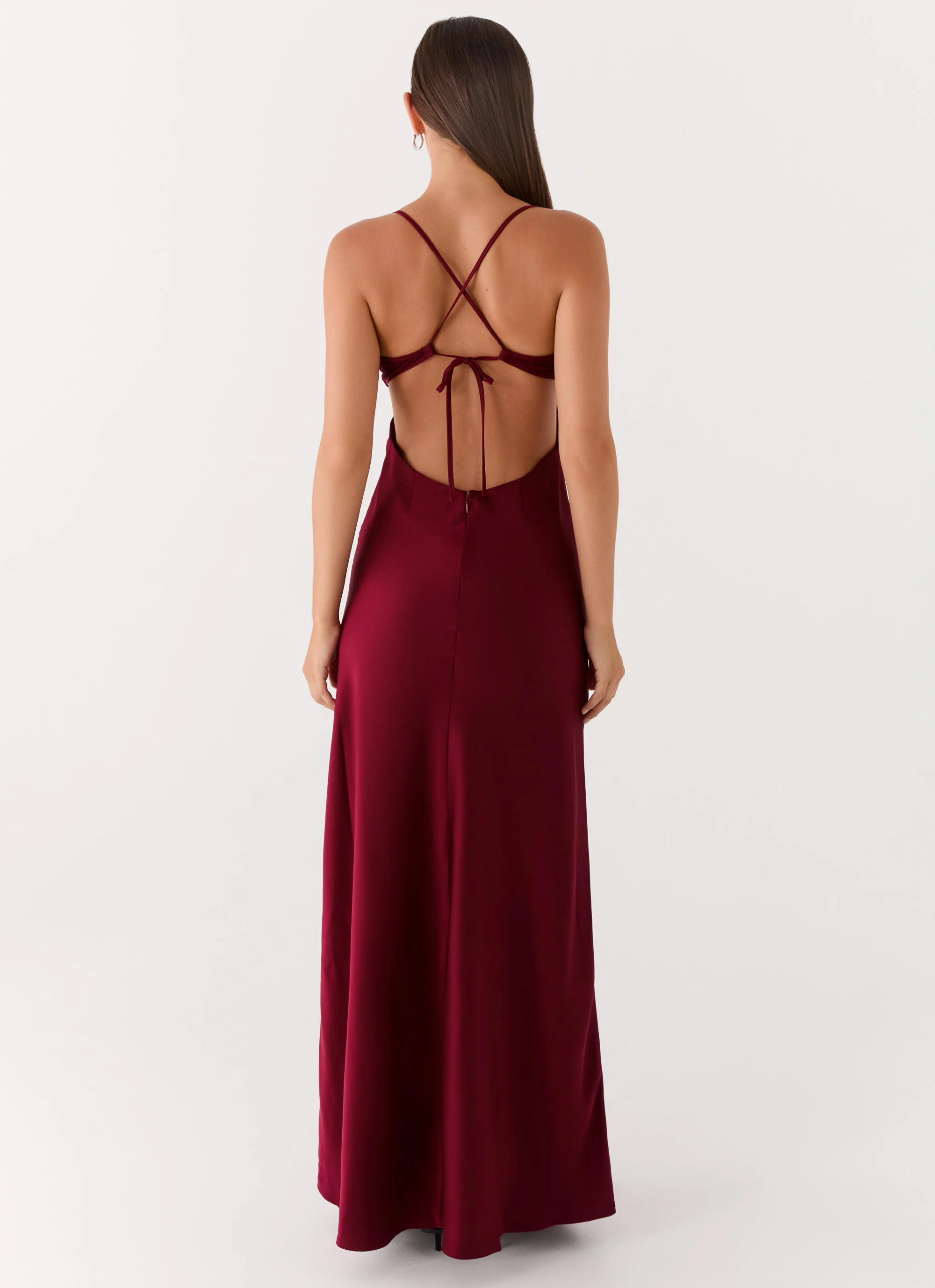 Joanie Maxi Dress - Maroon - luluinthesky
