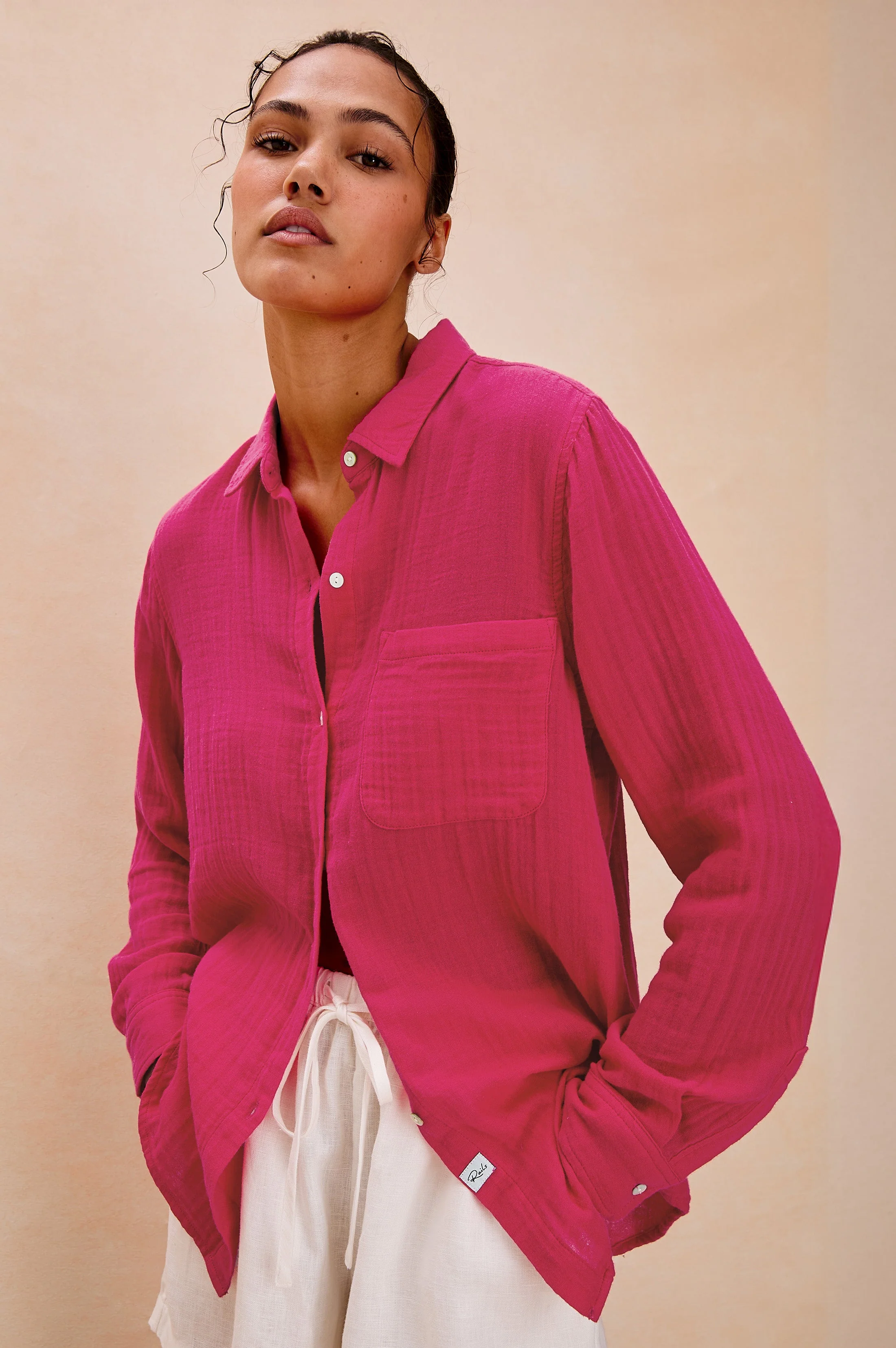 Ellis Shirt - Raspberry
