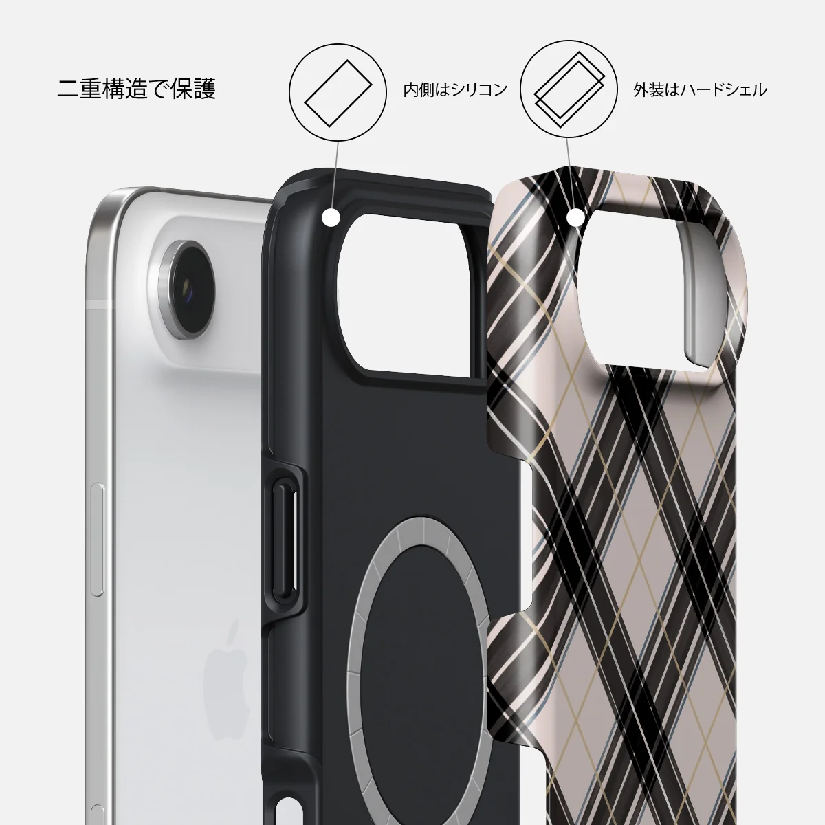 Plaid Please - iPhone Air ケース