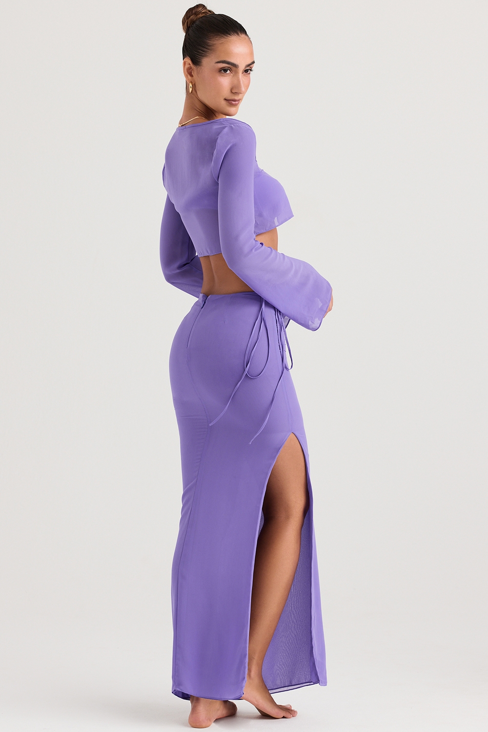 Violet Cutout Maxi Skirt