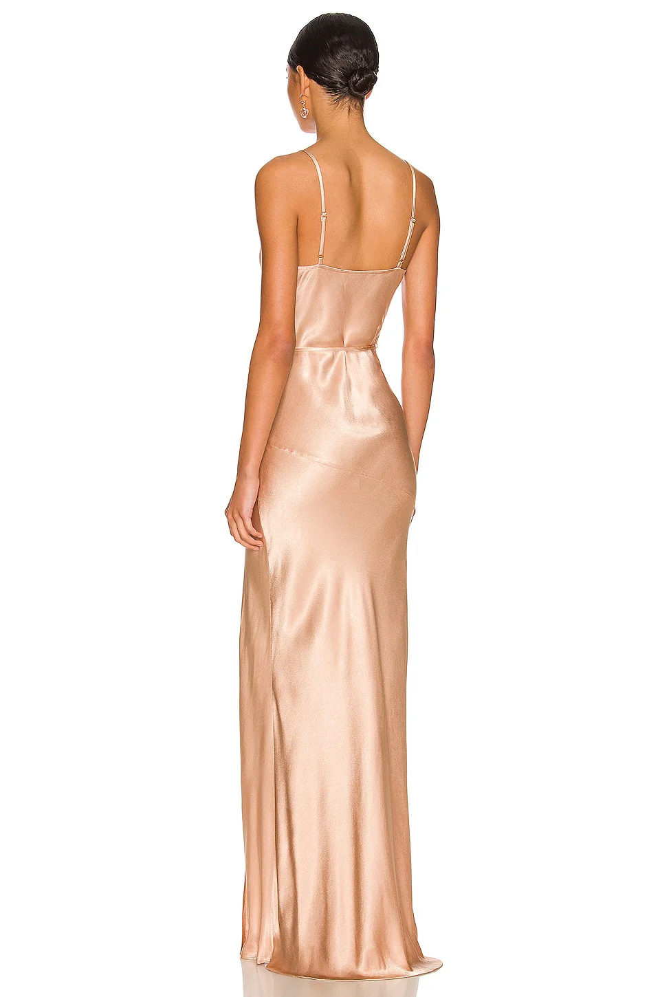 La Lune Bias Cowl Maxi Dress
