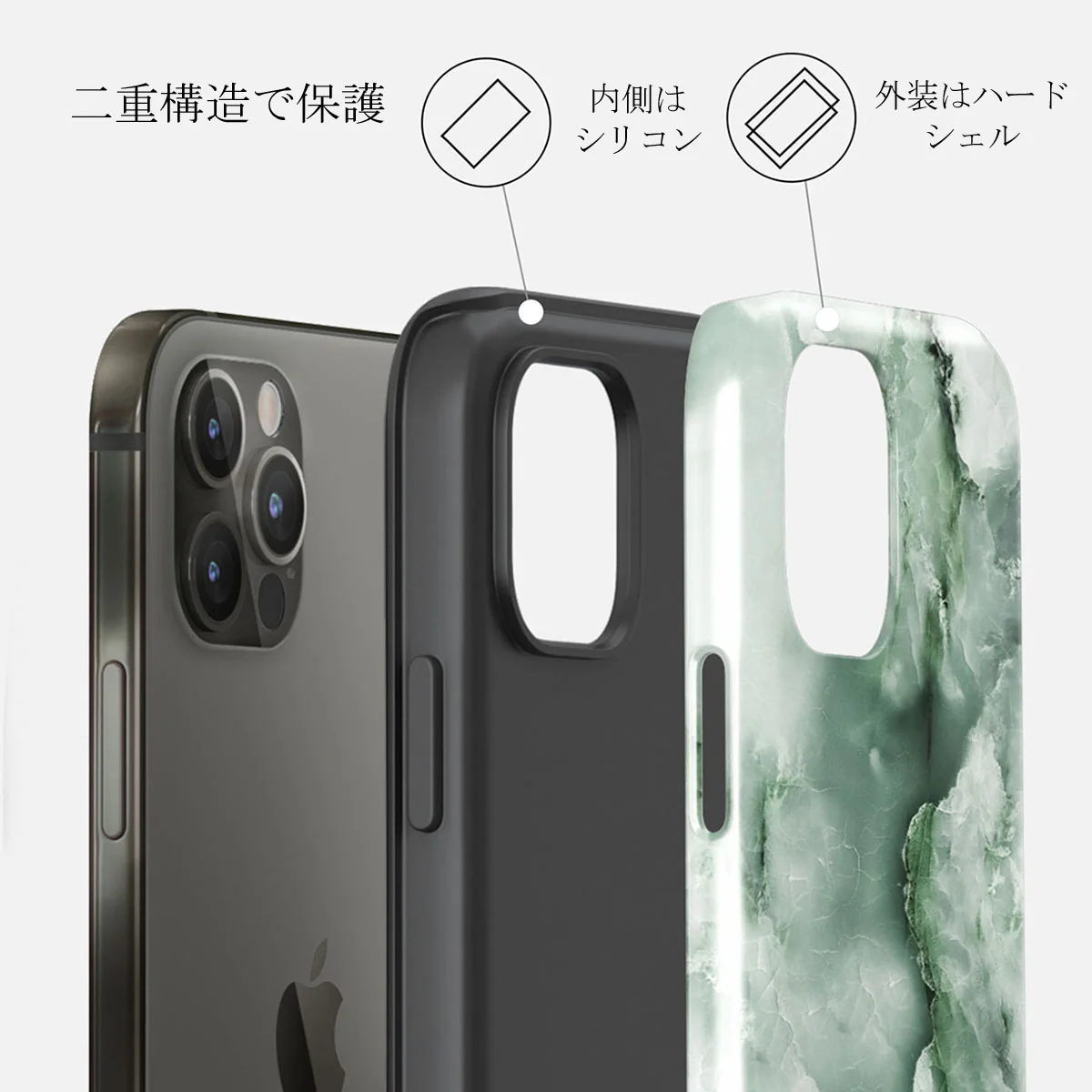 Pistachio Cheesecake - Green iPhone 12 Pro ケース