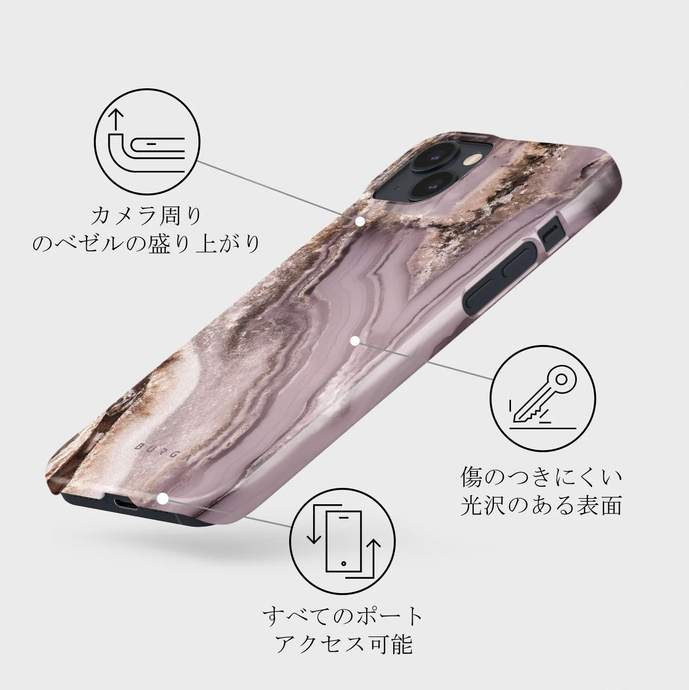 Golden Taupe - Fashion iPhone 13 Mini ケース
