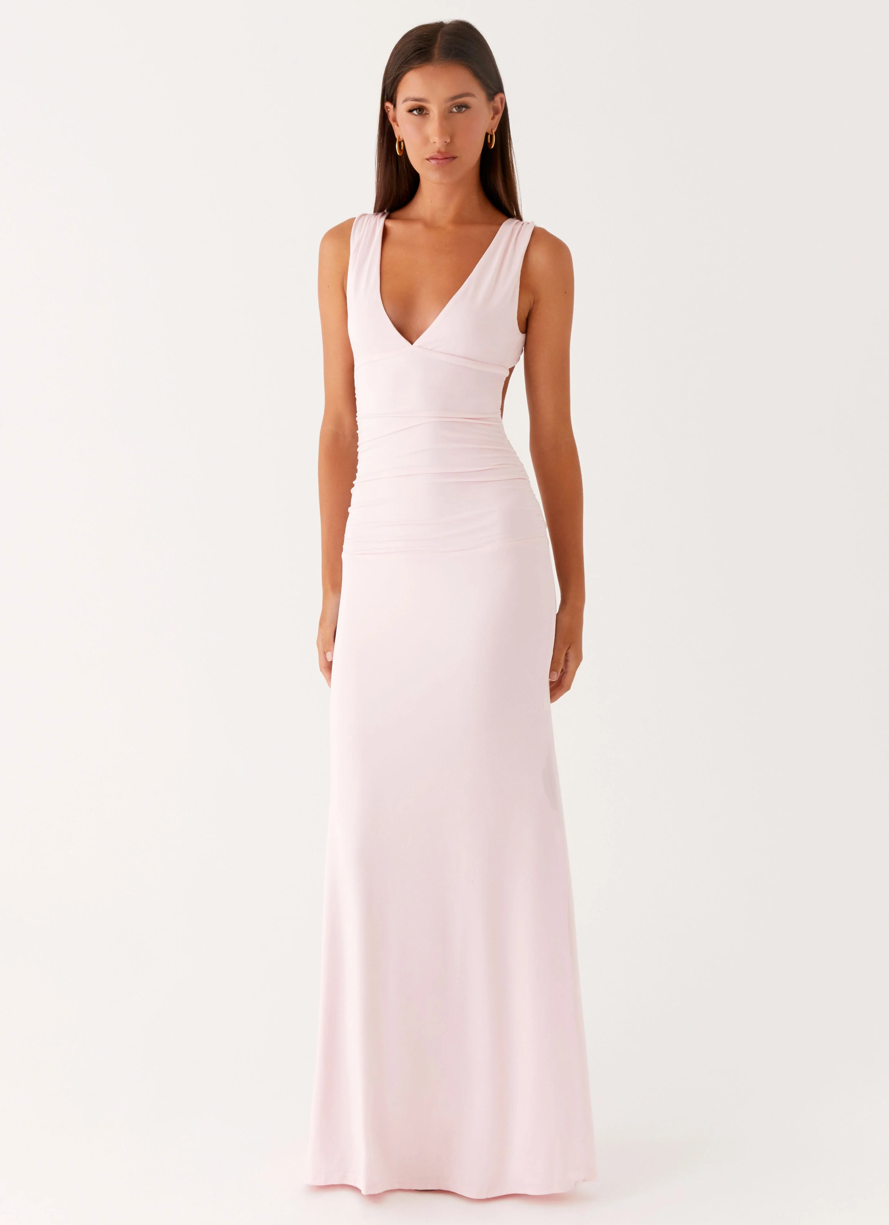 Cherry Sky Maxi Dress - Baby Pink - luluinthesky