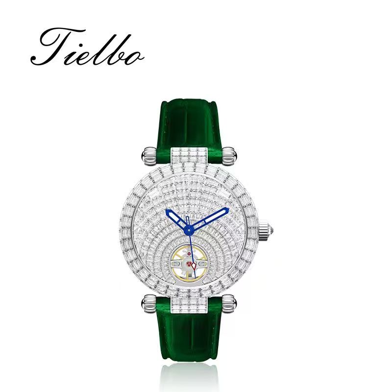 Stellar Night Automatic Watch – 38mm, Full Crystal T856L