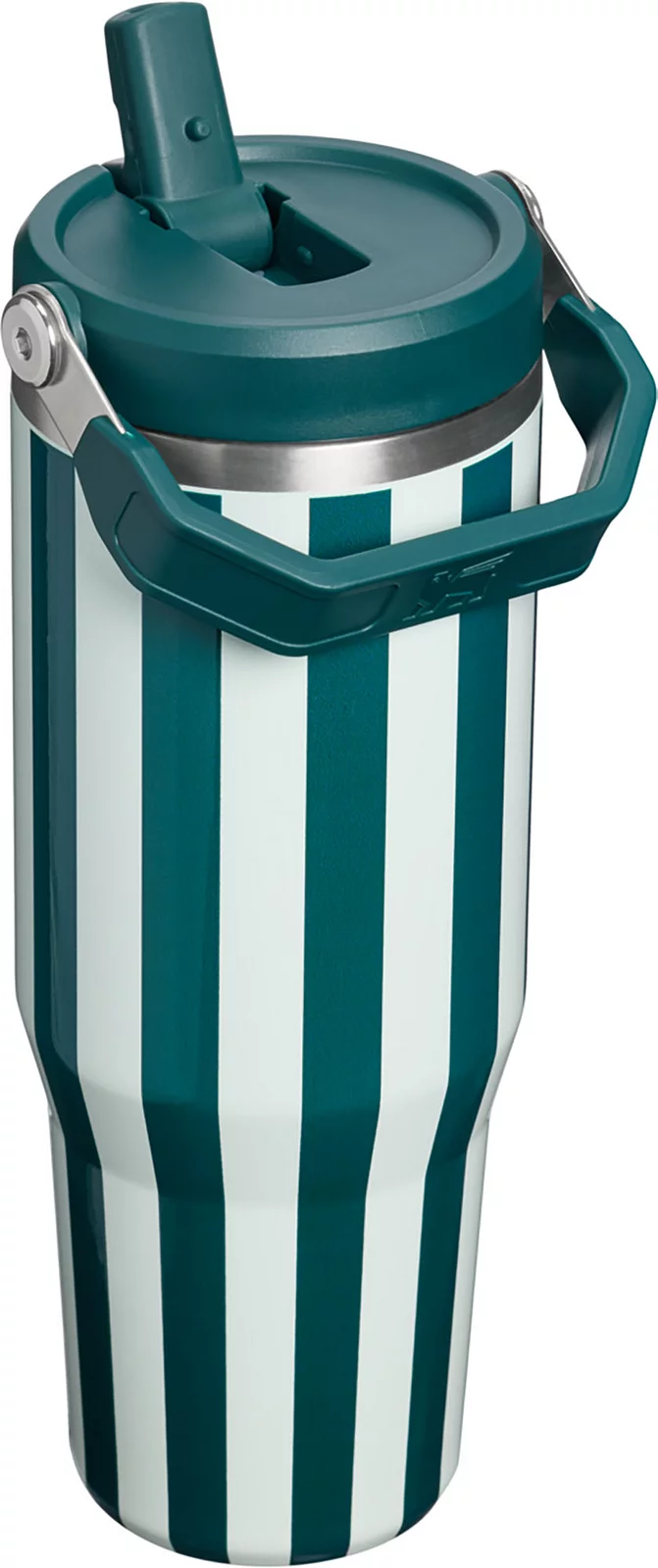 Stanley 30 oz. IceFlow 2.0 Flip Straw Tumbler - Holiday - Wintergreen Peppermint Stripe