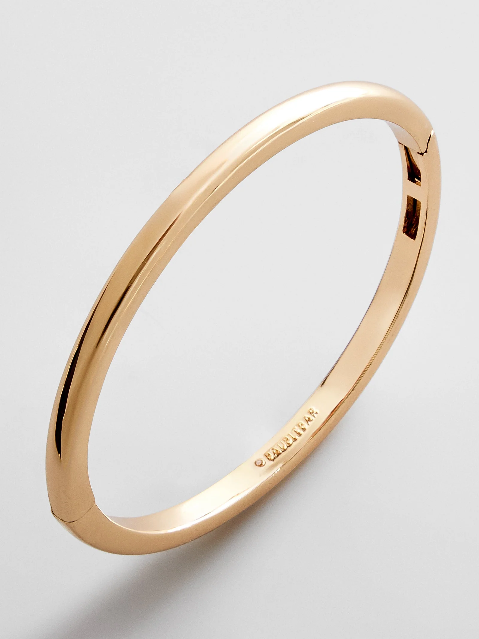 Nadia Classic Hinge Bangle - Classic Thin Gold
