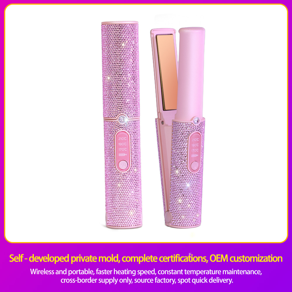 Wireless Cordless Hair Straightener 5000mAh Portable Flat Iron