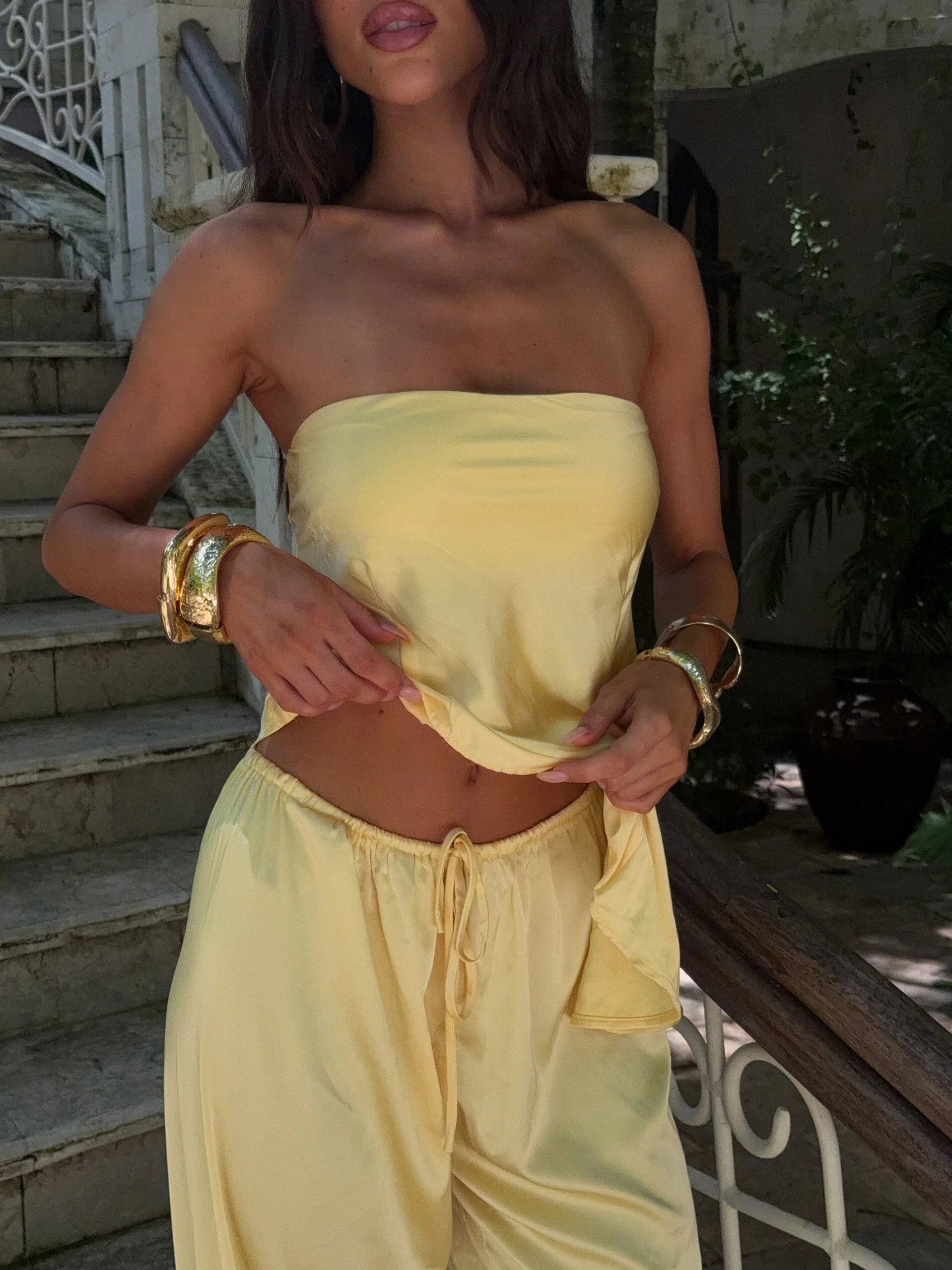 Clovelly-Satin-Pants-Yellow