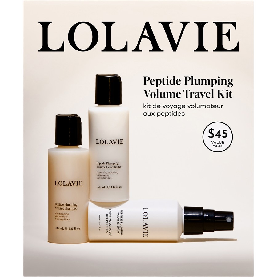 LOLAVIE Zestaw do pielęgnacji włosów Peptide Plumping Volume Travel Kit
