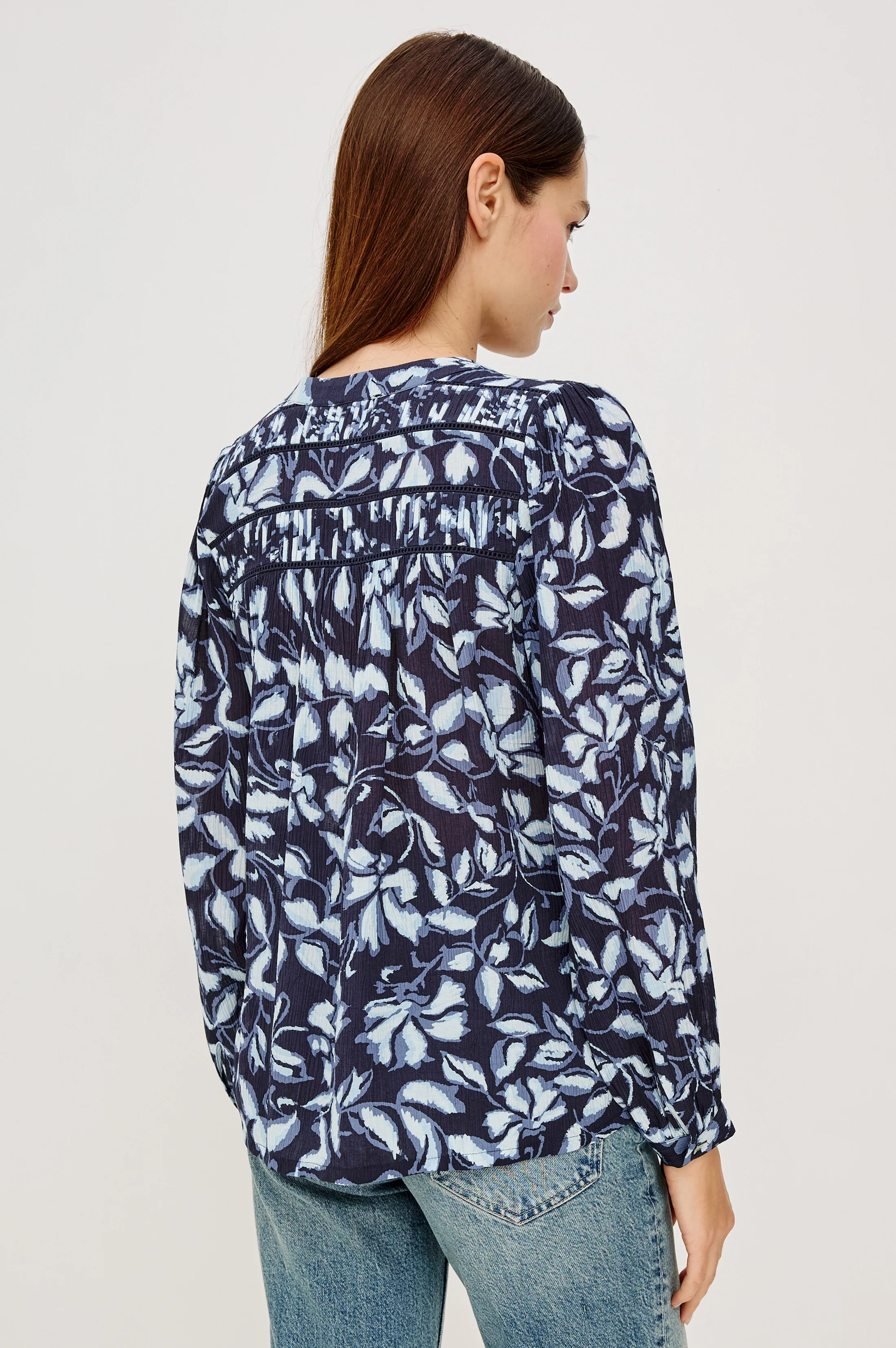 Asta Top - Navy Jasmine
