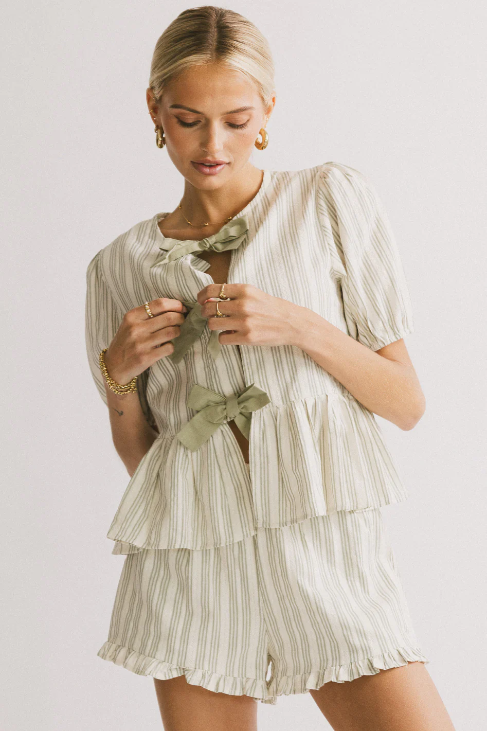Ethel Tie Front Blouse