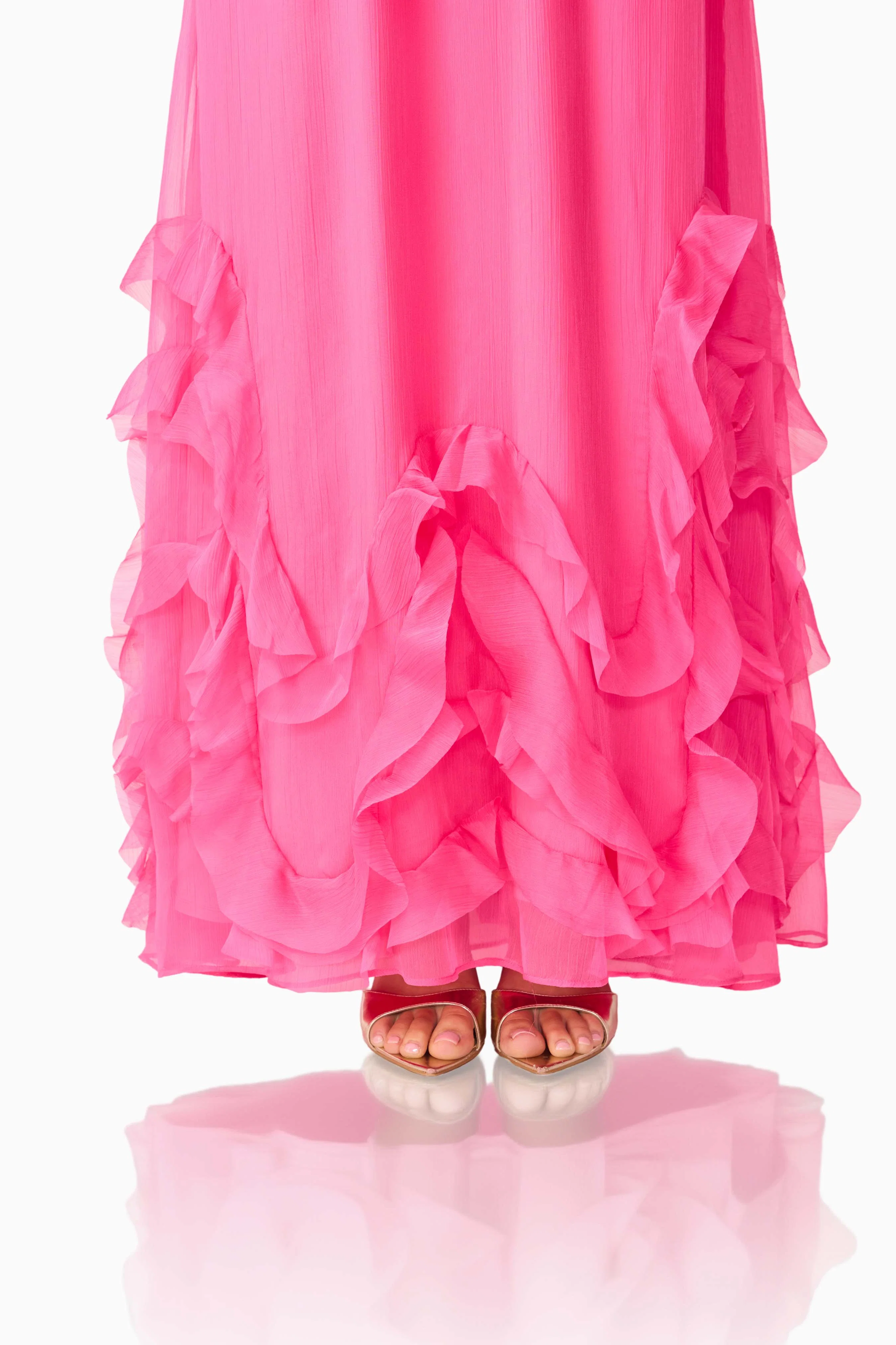 Carla Halter Gown in Pink