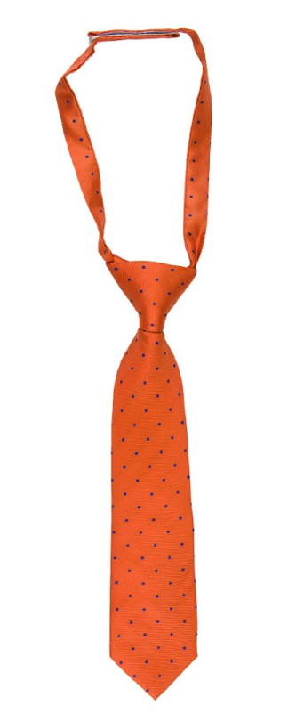 FESTLIG ORANGE boy's junior pre-tied necktie