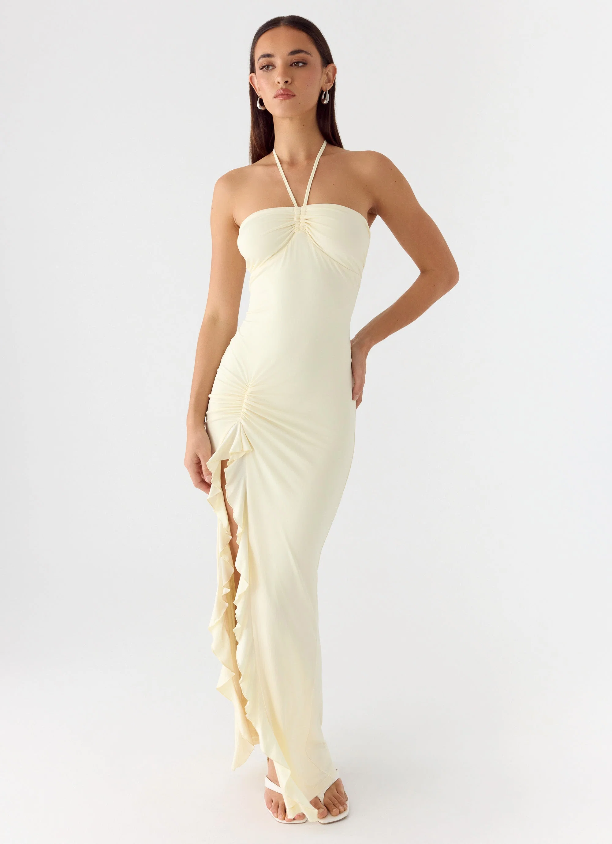 Right Hand Girl Maxi Dress - Lemon Yellow
