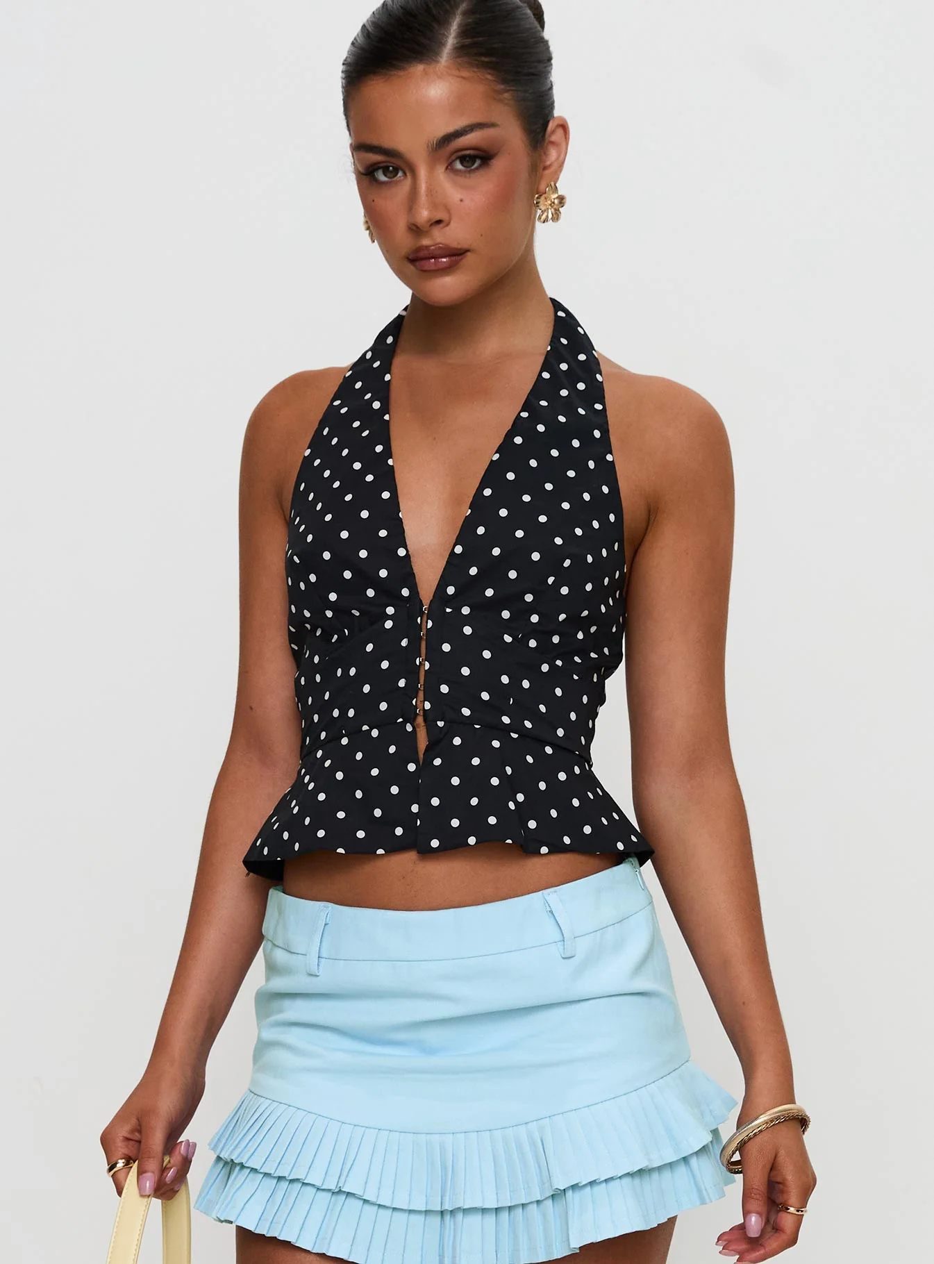 Pleasing Top Polka Dot