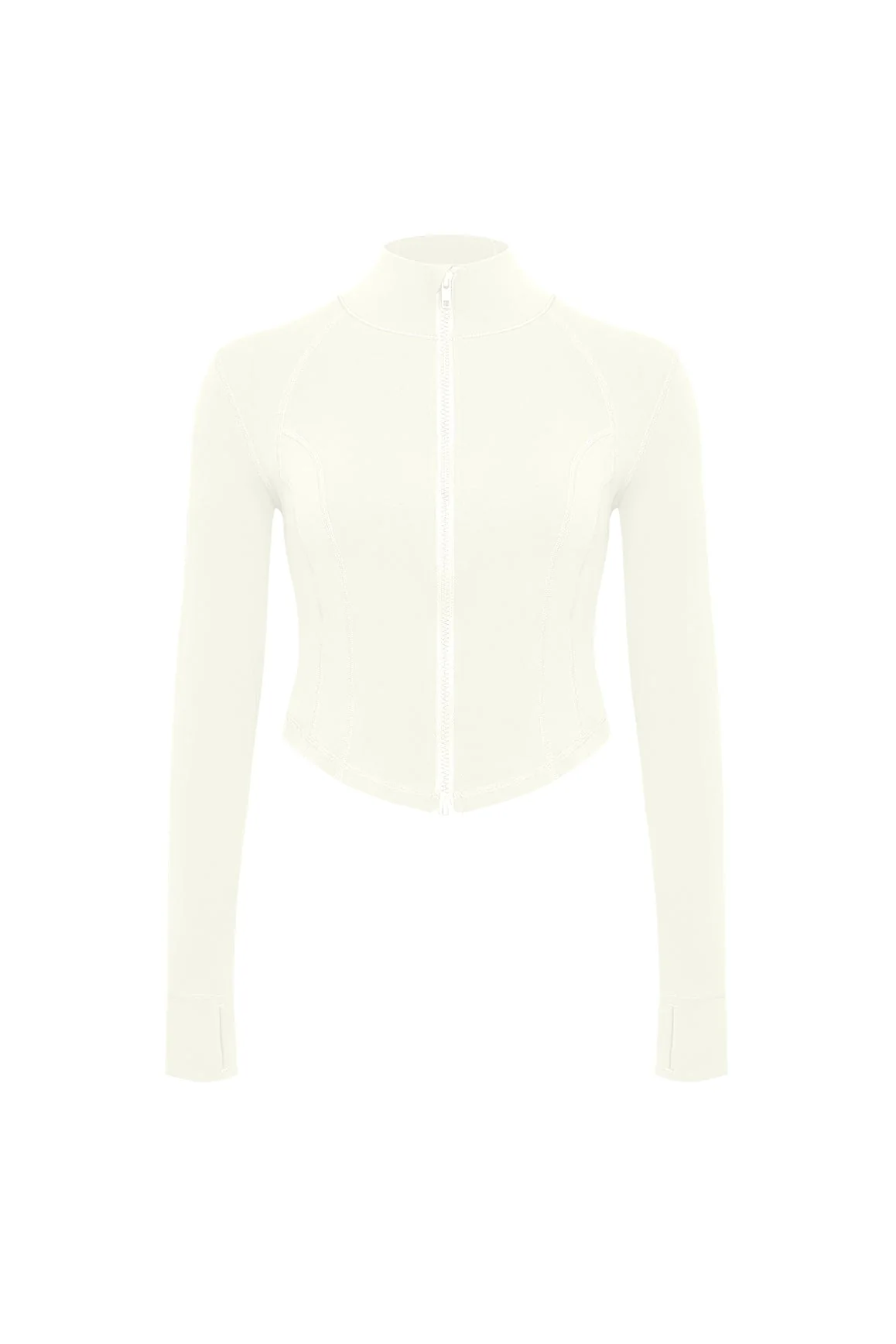 Hourglass Cropped Full Zip Jacket