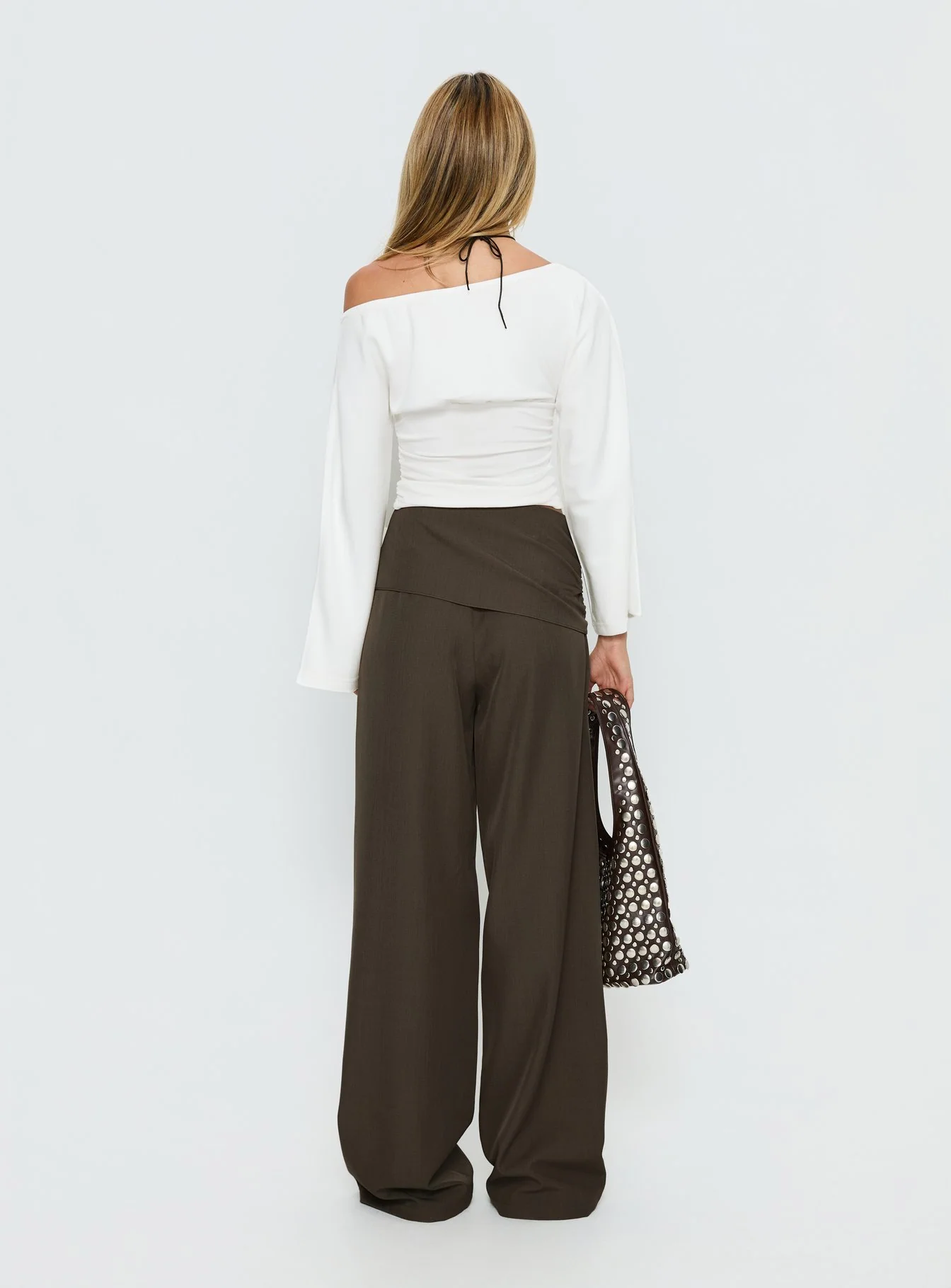 Elisson Layered Buckle Pants Grey