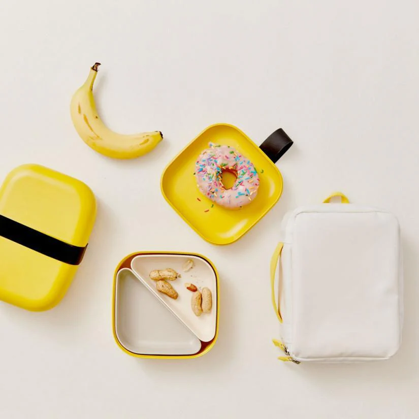 Vogeelle Square Bento Lunch Box - Lemon