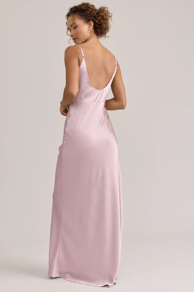 Ellapink Satin Dress | Ready To Ship | Perfect Pink