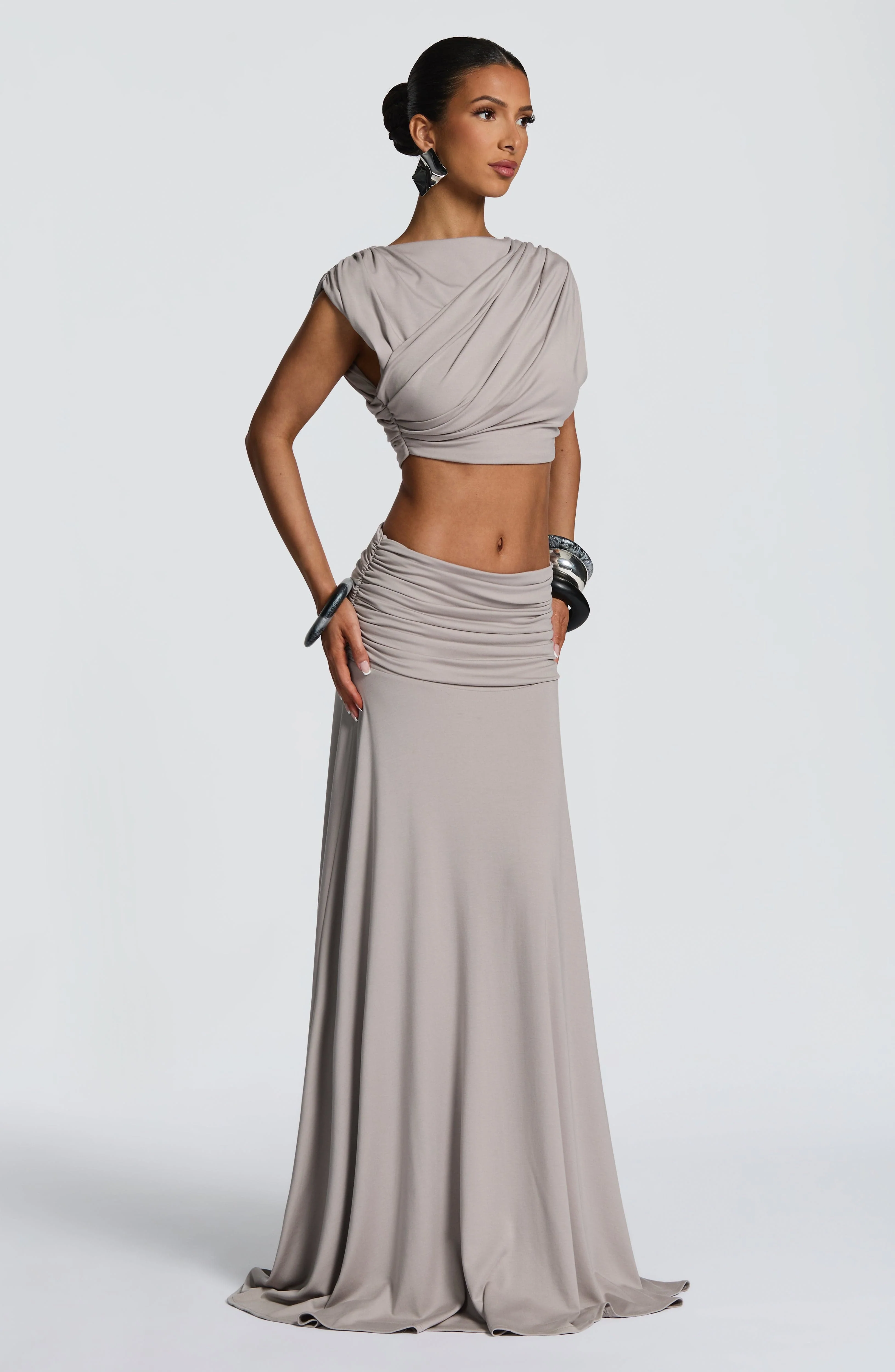 Amara Top - Light Grey